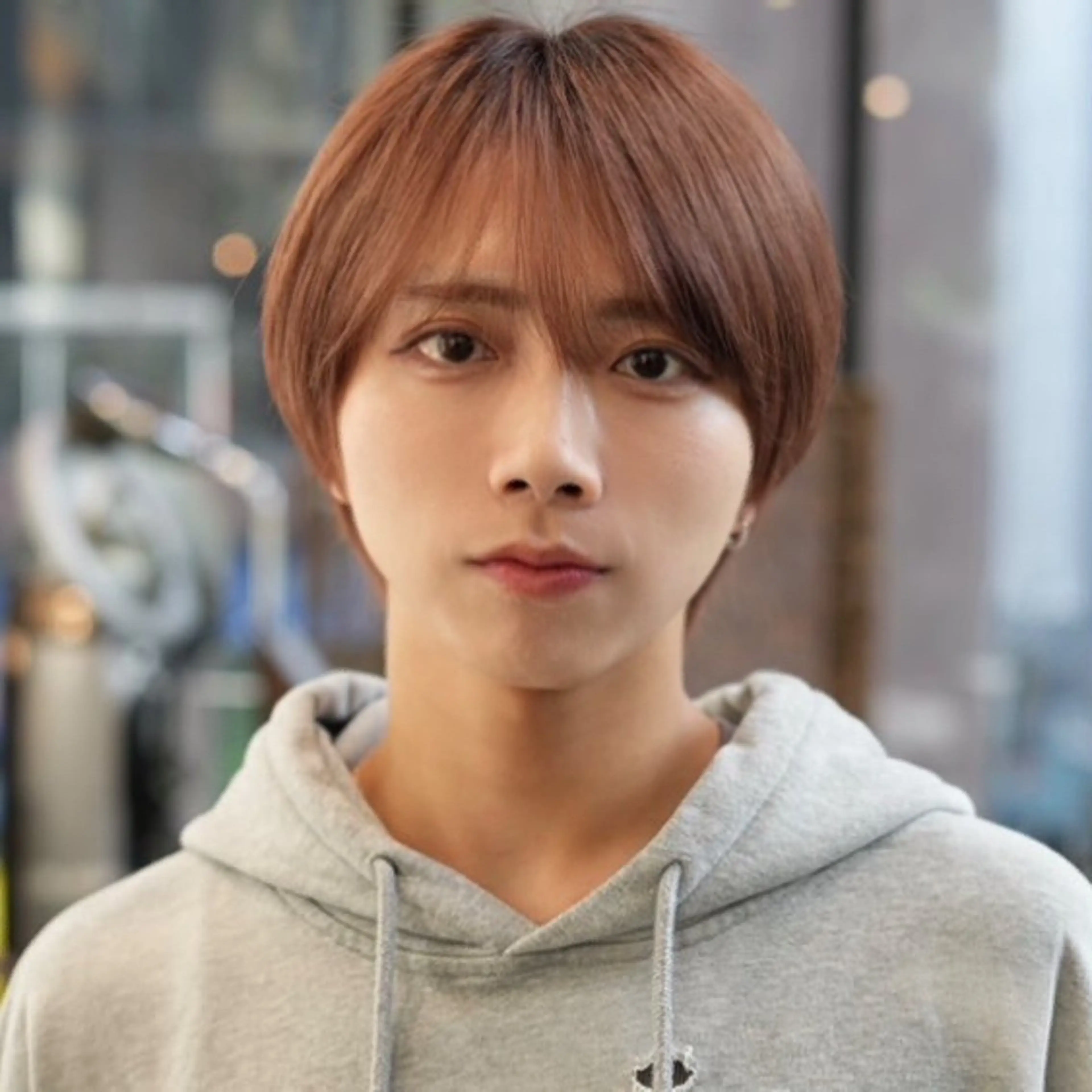 ショート メンズ マッシュ シースルーマッシュ カット 韓国ヘア/ハイトーン /髪質改善/ウチダのヘアスタイル