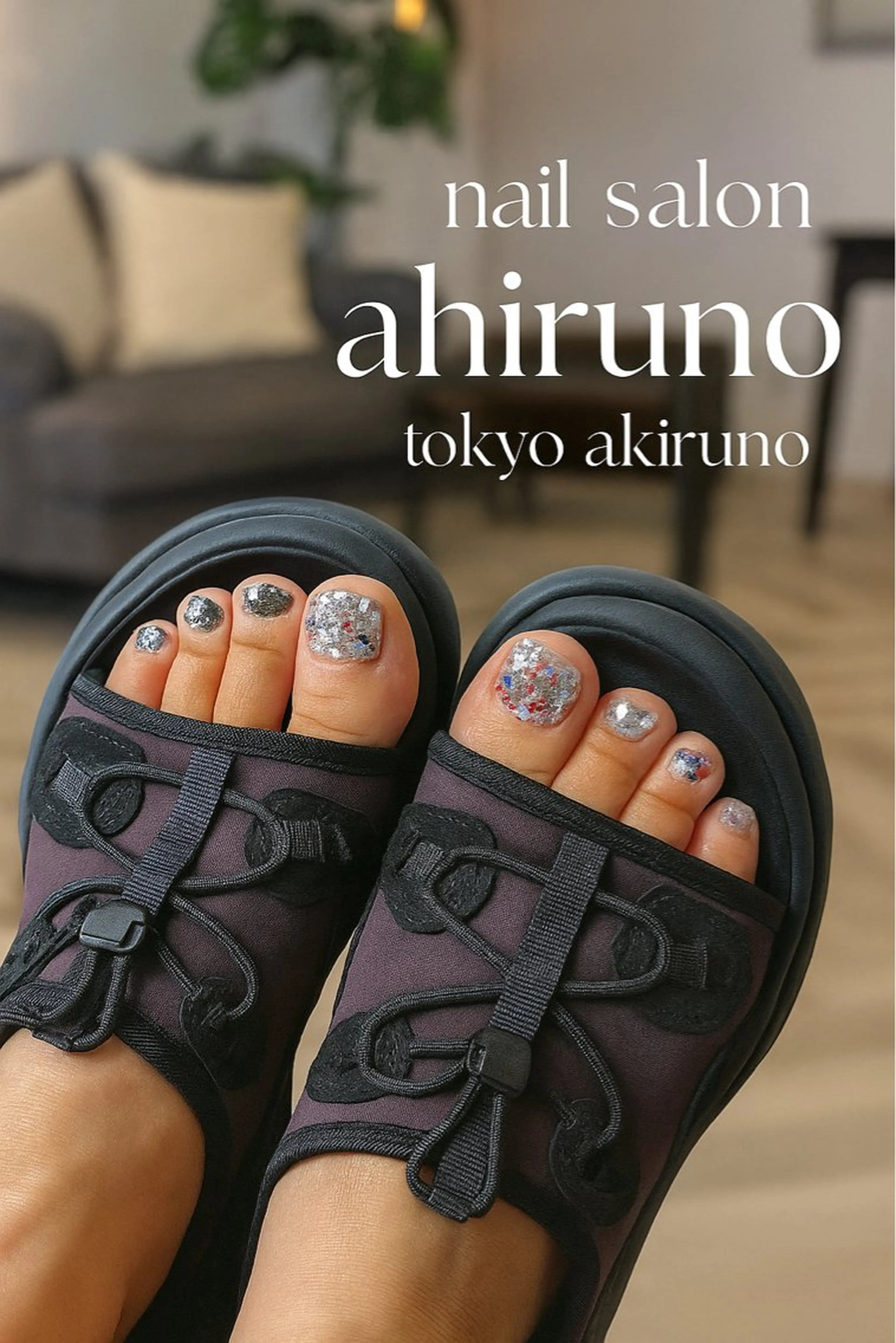 ネイル フットネイル ジェルネイル フットネイル 東京あきる野市ネイル ✿ ｙｕiのネイルデザイン