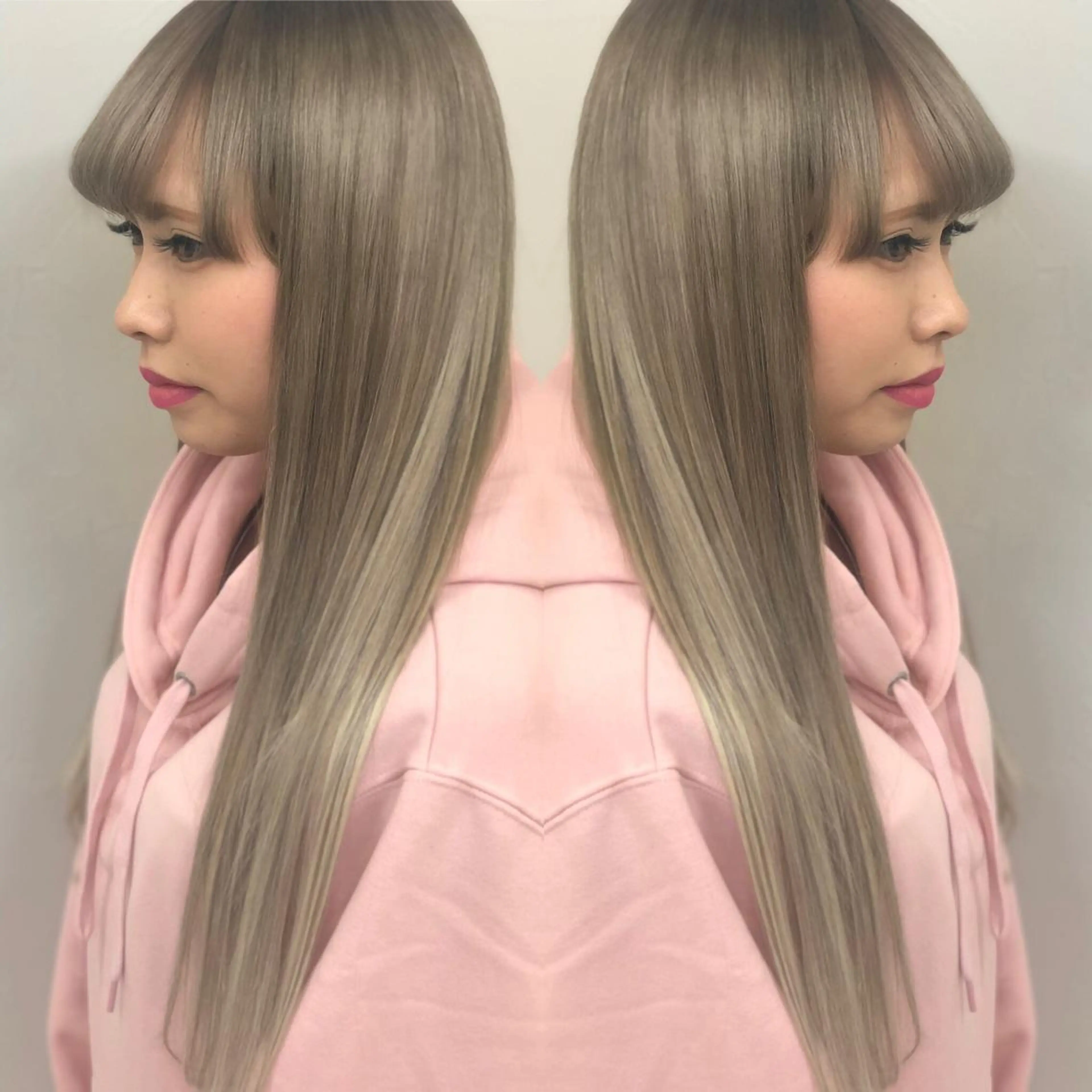 ロング カラー ハイライトカラー ハイライト ロング BREK 袋井店のヘアスタイル