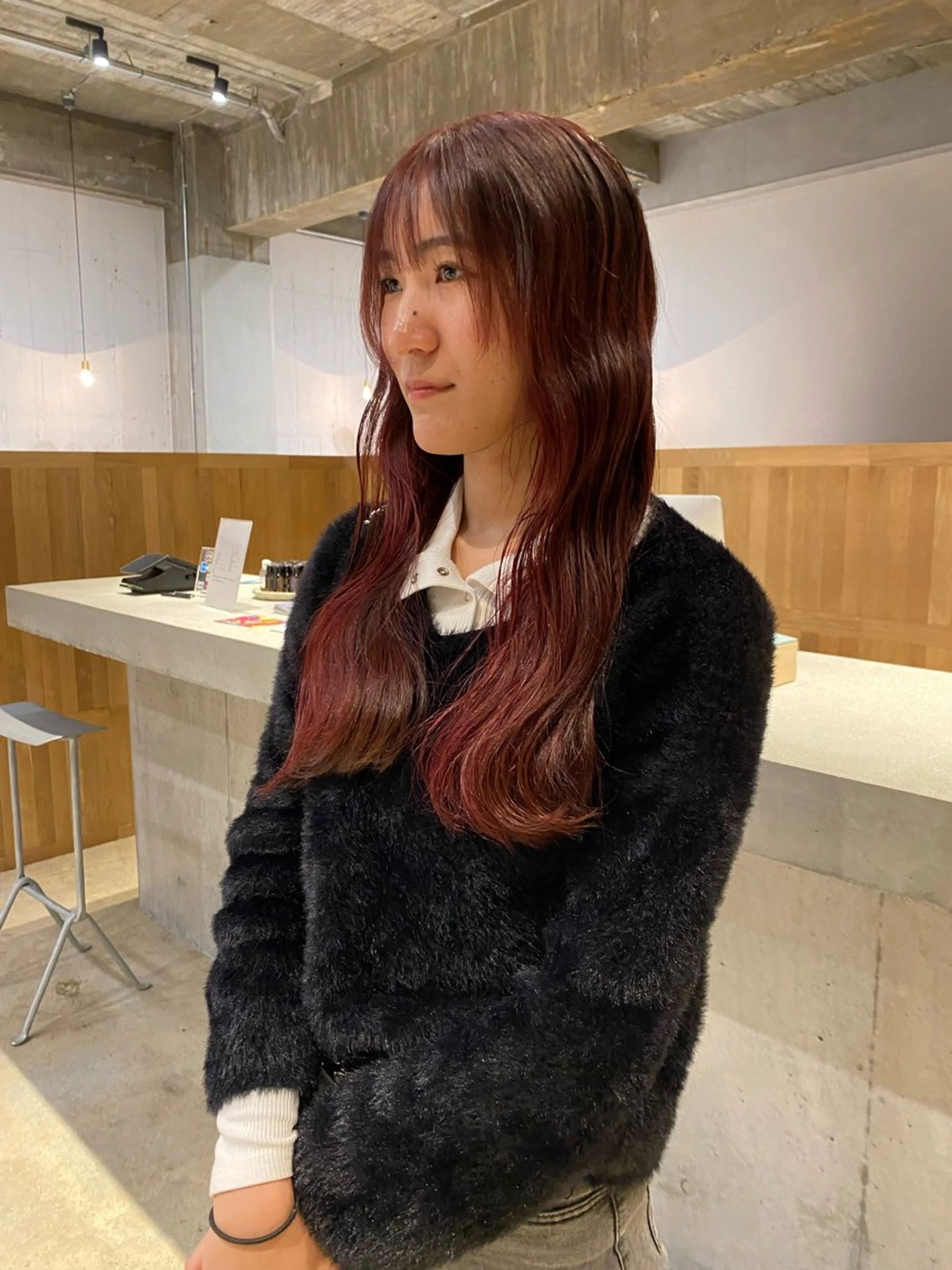 ロング カラー レイヤーカット/ ダブルカラーサクライのヘアスタイル