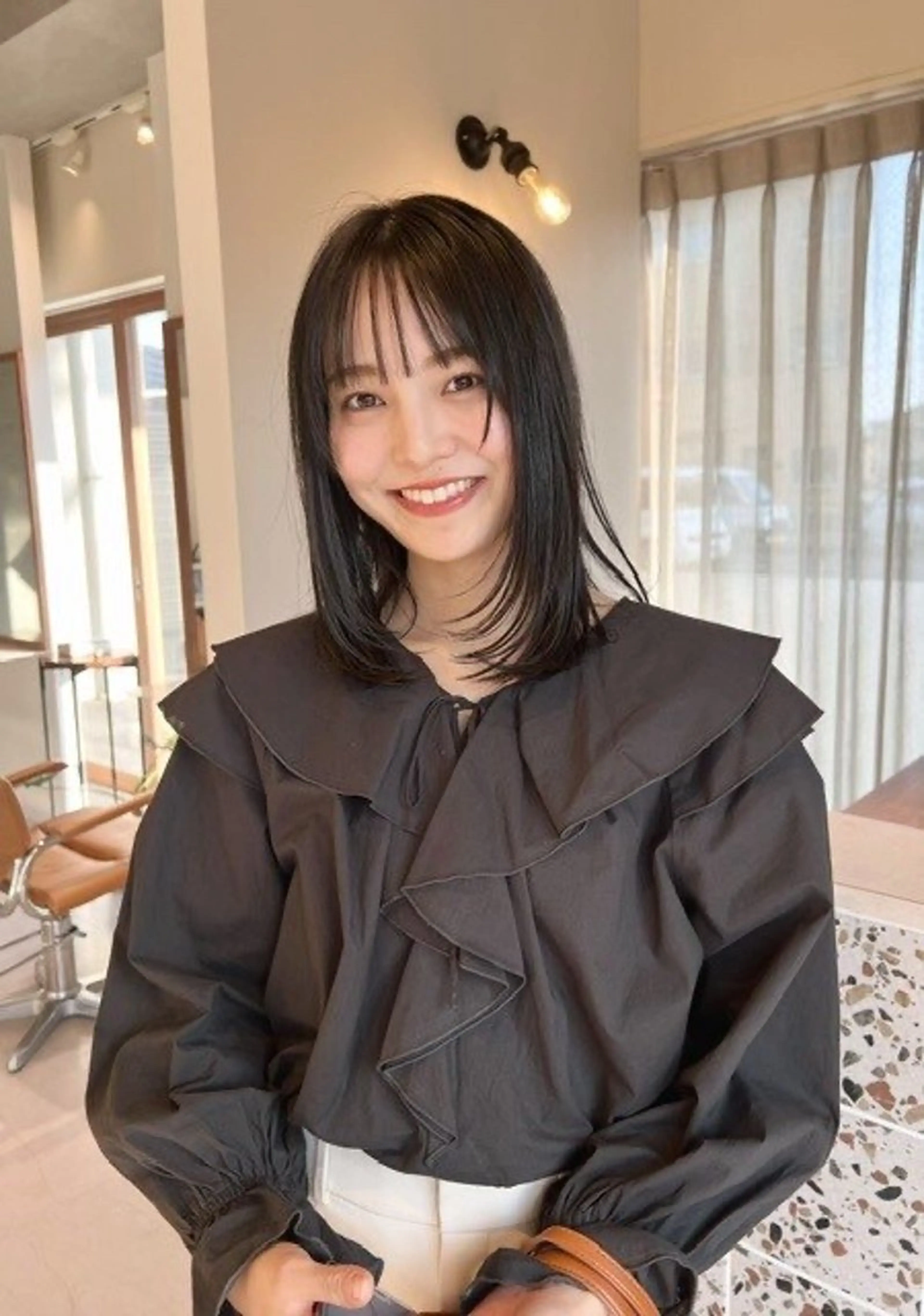 ミディアム カラー 縮毛◎/艶カラー✨/ 透明感カラー🧊のヘアスタイル