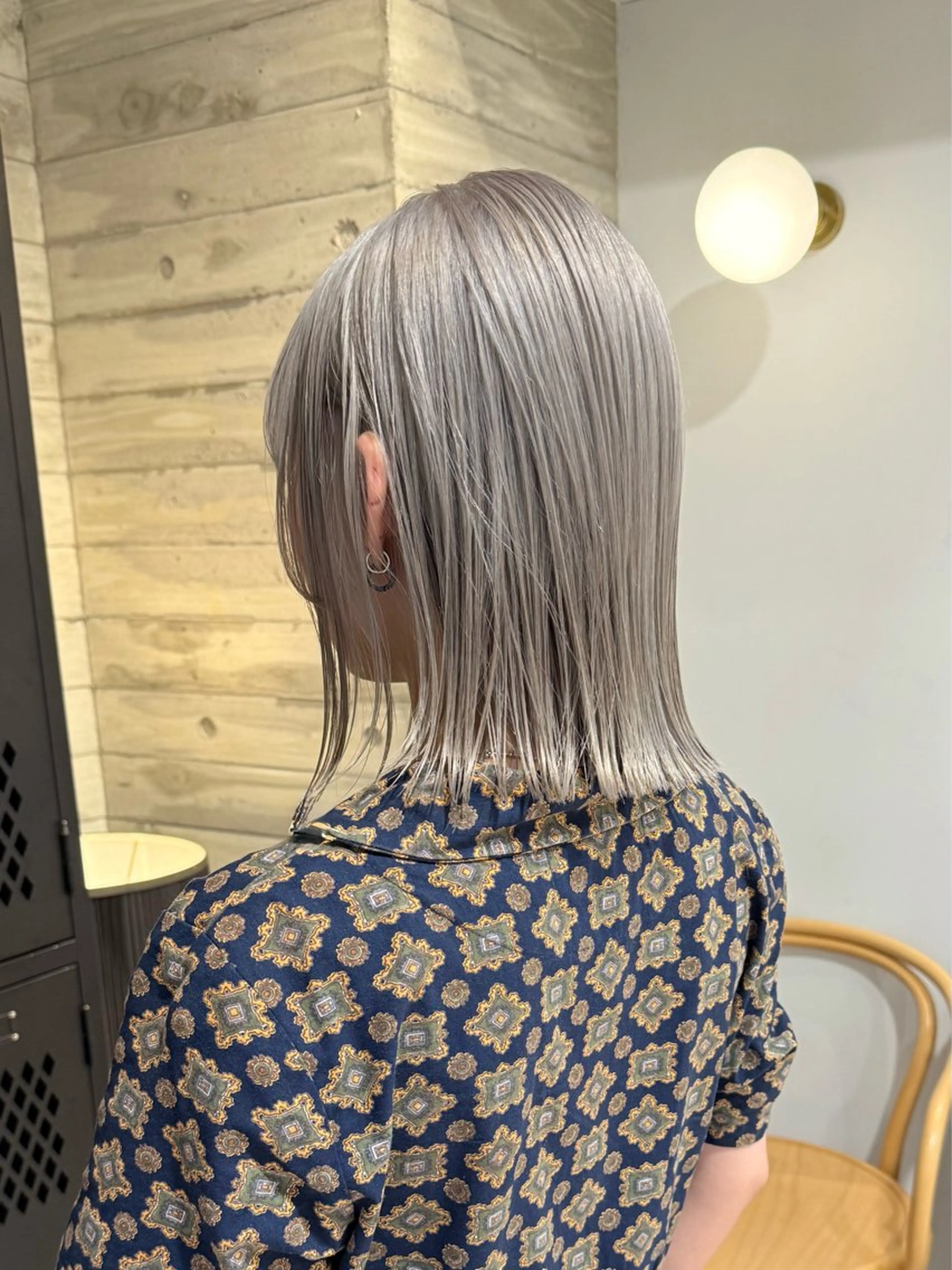 ミディアム カラー カット ヘアカラー トリートメント 色落ち綺麗透明感カラ /ボブ/ナカツヒカルのヘアスタイル