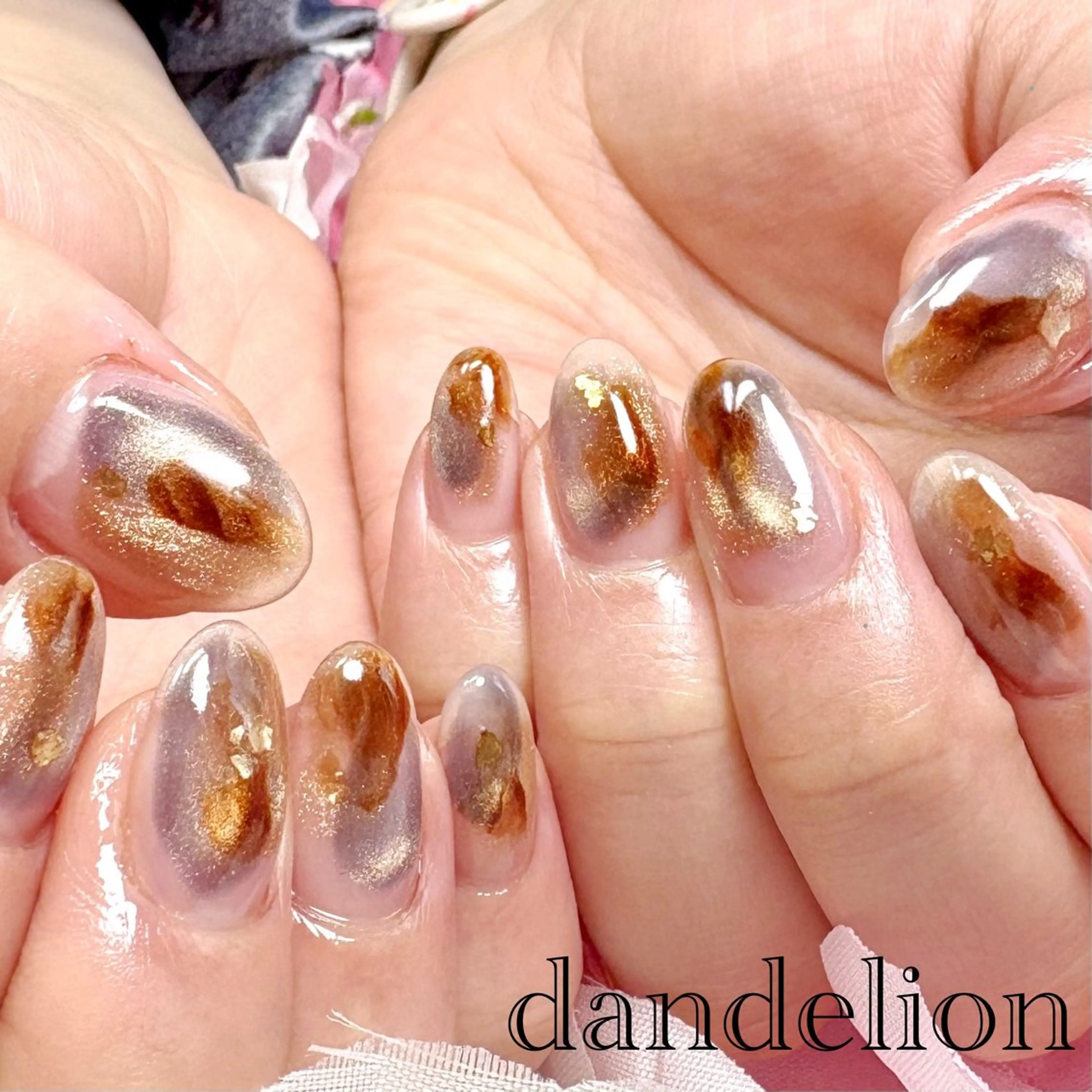 ネイル ハンドネイル ハンドケア dandelion ダンデライオンのネイルデザイン