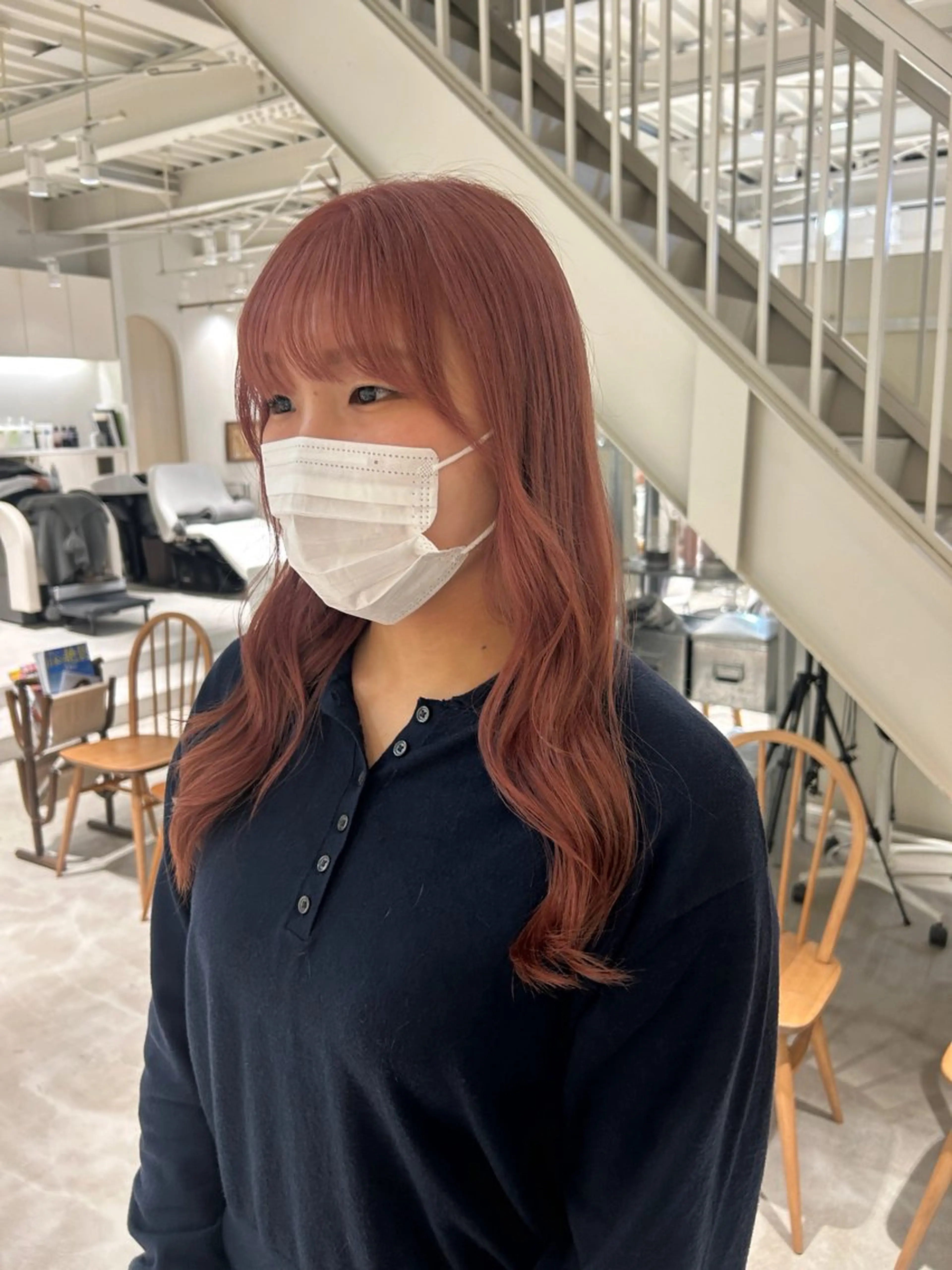 ロング カラー ヘアカラー 篠原 若奈のヘアスタイル