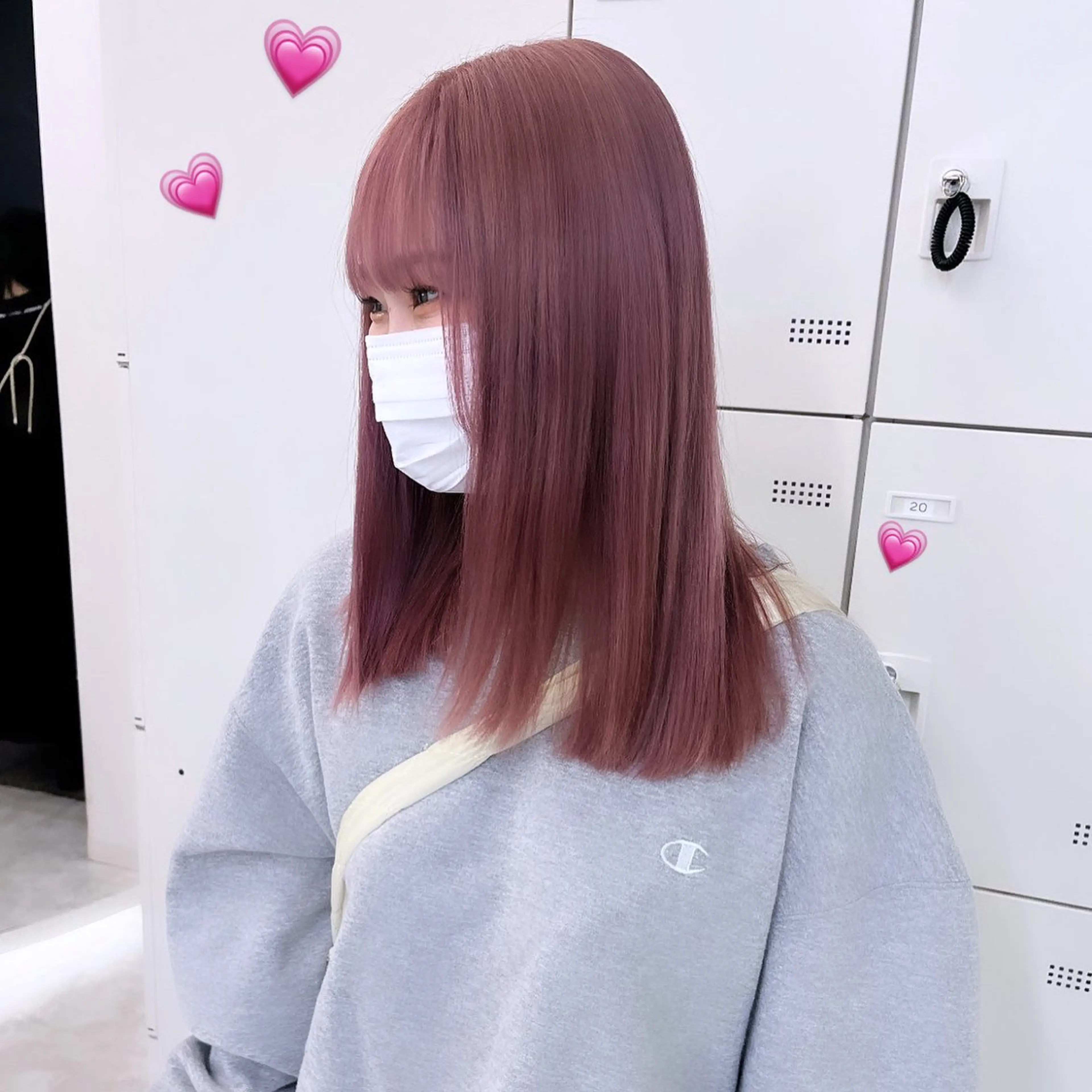 セミロング カラー ヘアアレンジ ヘアカラー トリートメント ヘアセット 愛されカラー🩷 はるなのヘアスタイル