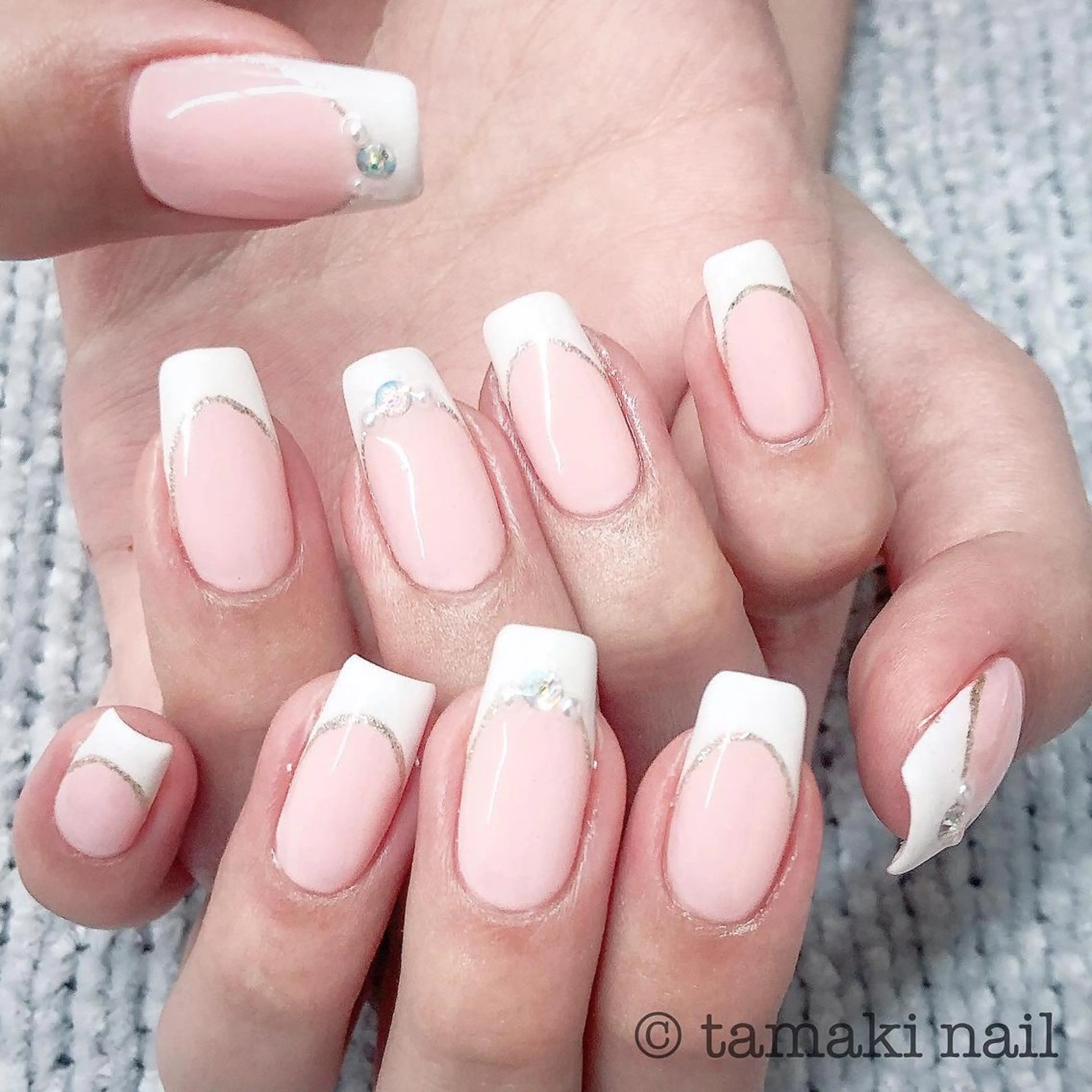 ネイル フレンチネイル ハンドネイル MAYME TAMAKIのネイルデザイン