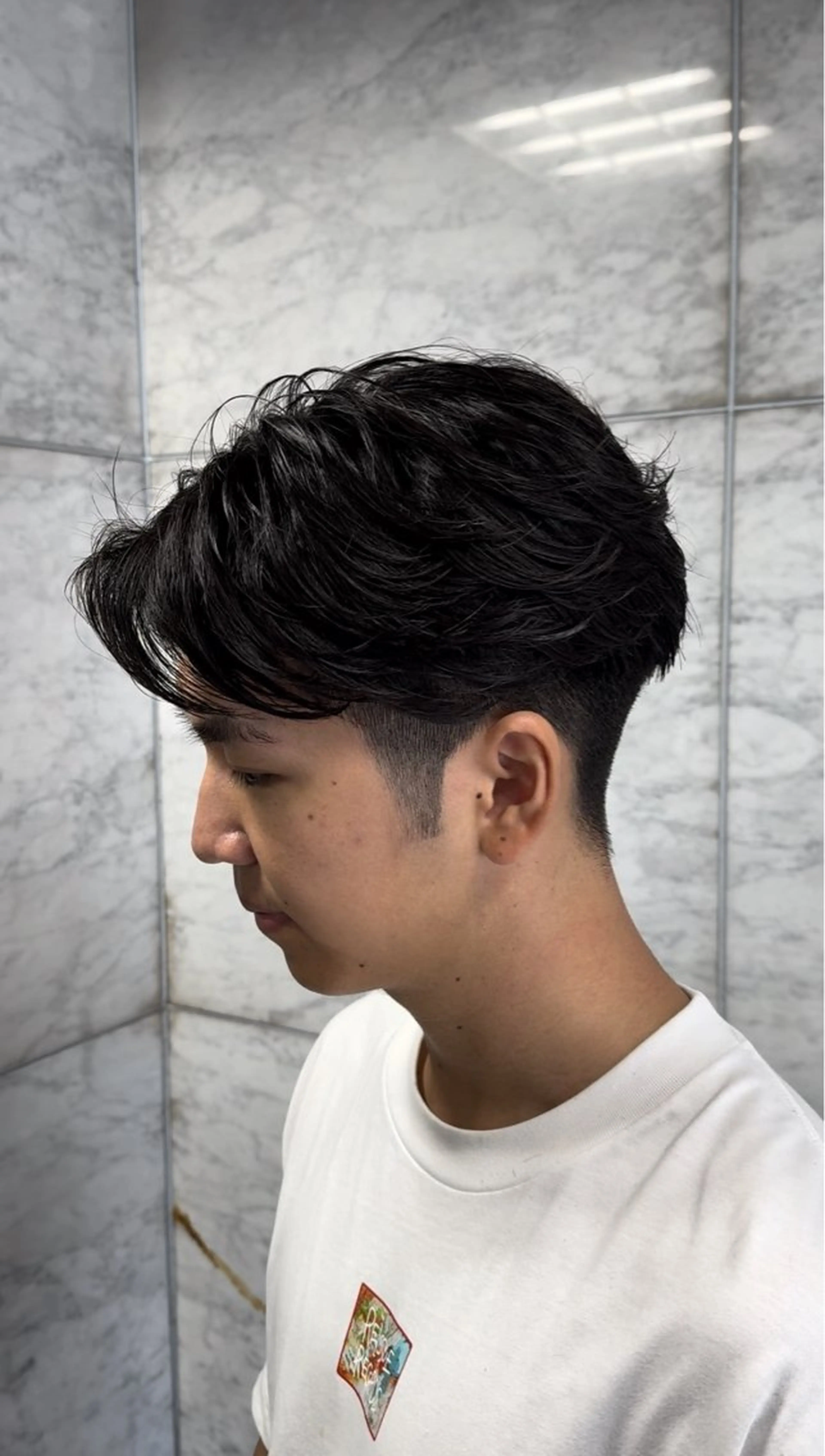 パーマ メンズ カット パーマ パーマ／京都駅 ／メンズ/藤井　翔のヘアスタイル