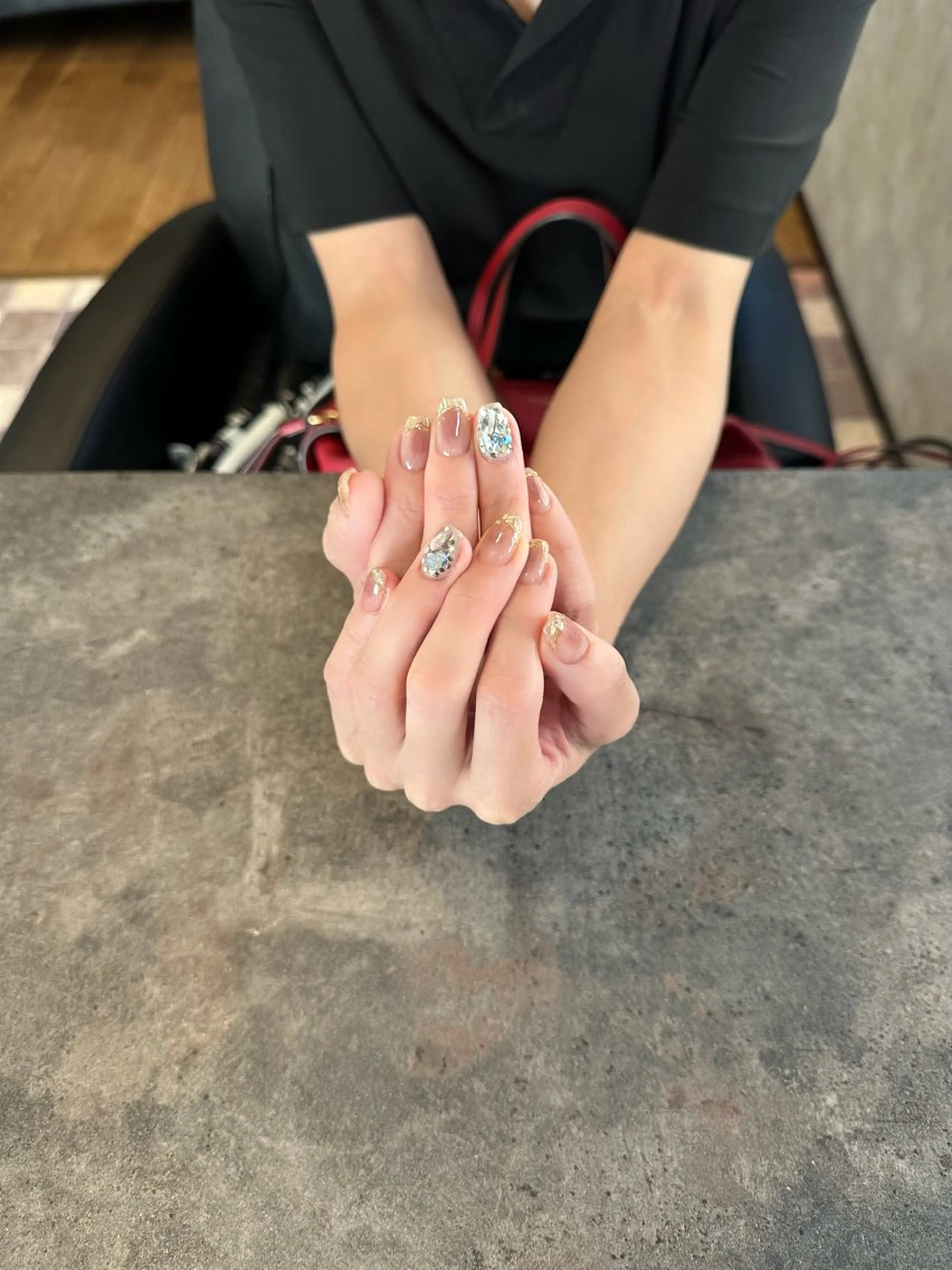 ネイル フラワーネイル 大理石ネイル(マーブル) ニュアンスネイル シンプルネイル 夏ネイル nail salon amanoのネイルデザイン