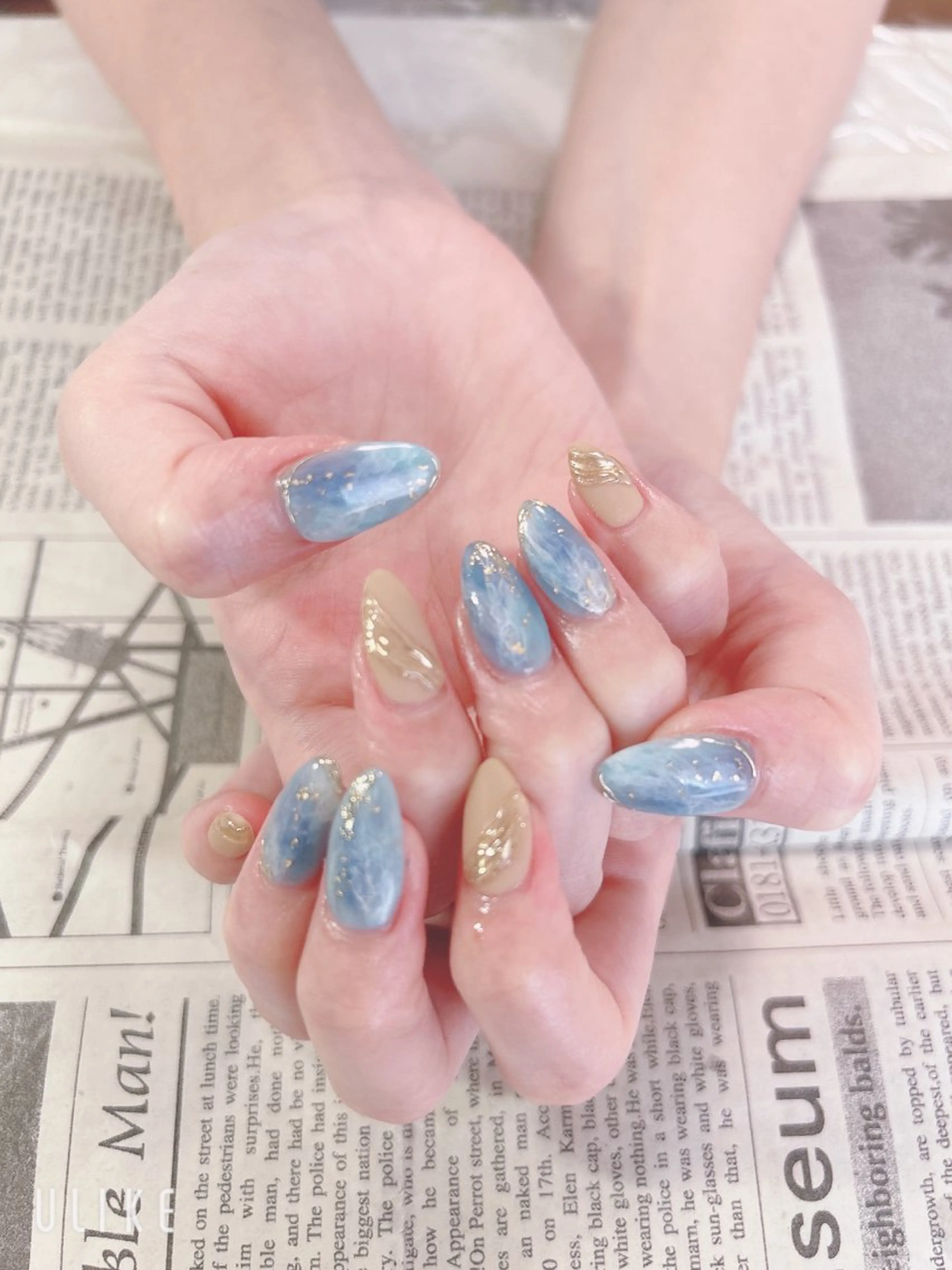 ネイル ミラーネイル ハンドネイル ハンドケア 森山 舞のネイルデザイン