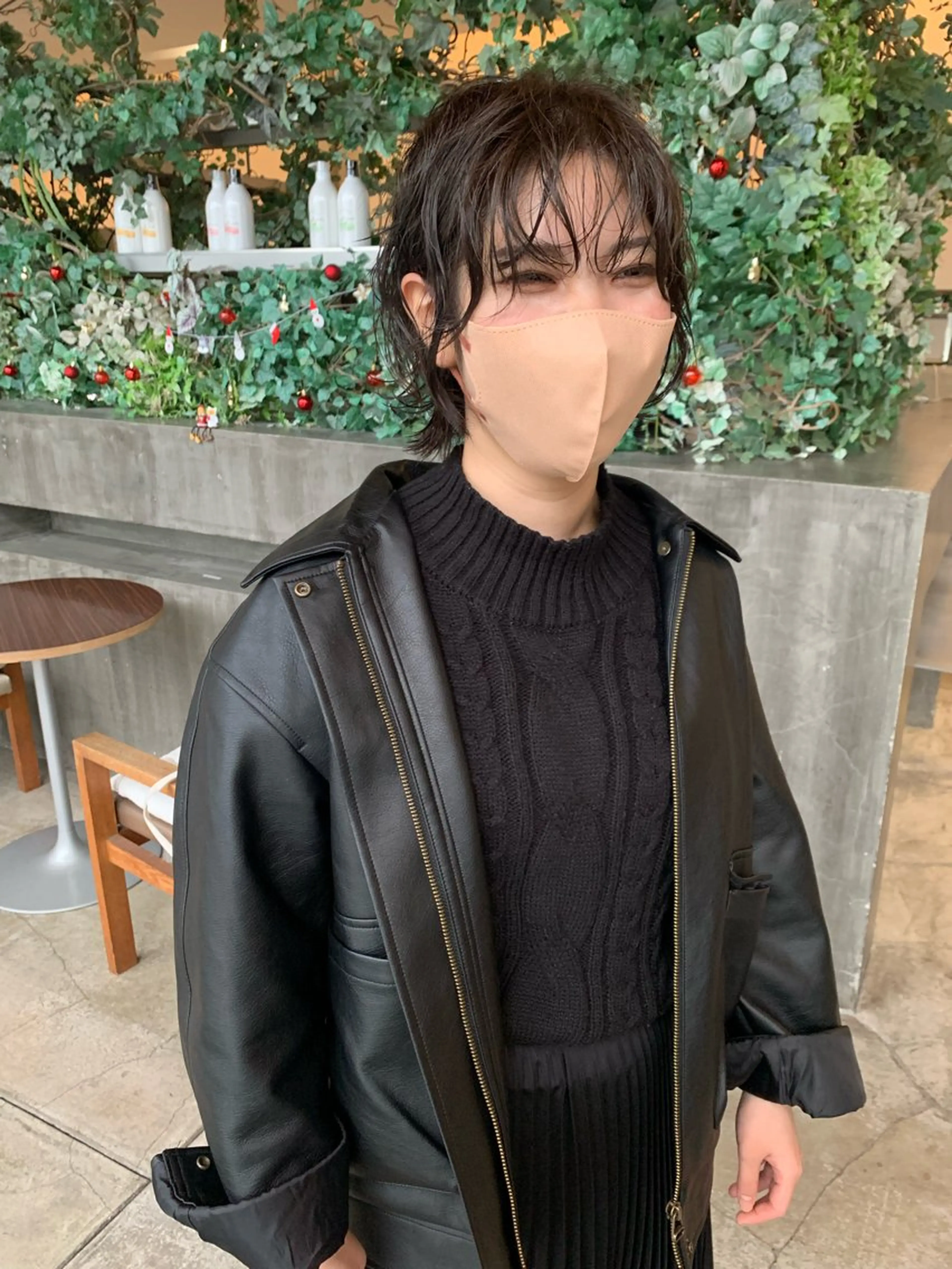 ショート パーマ 田中 亜沙美のヘアスタイル