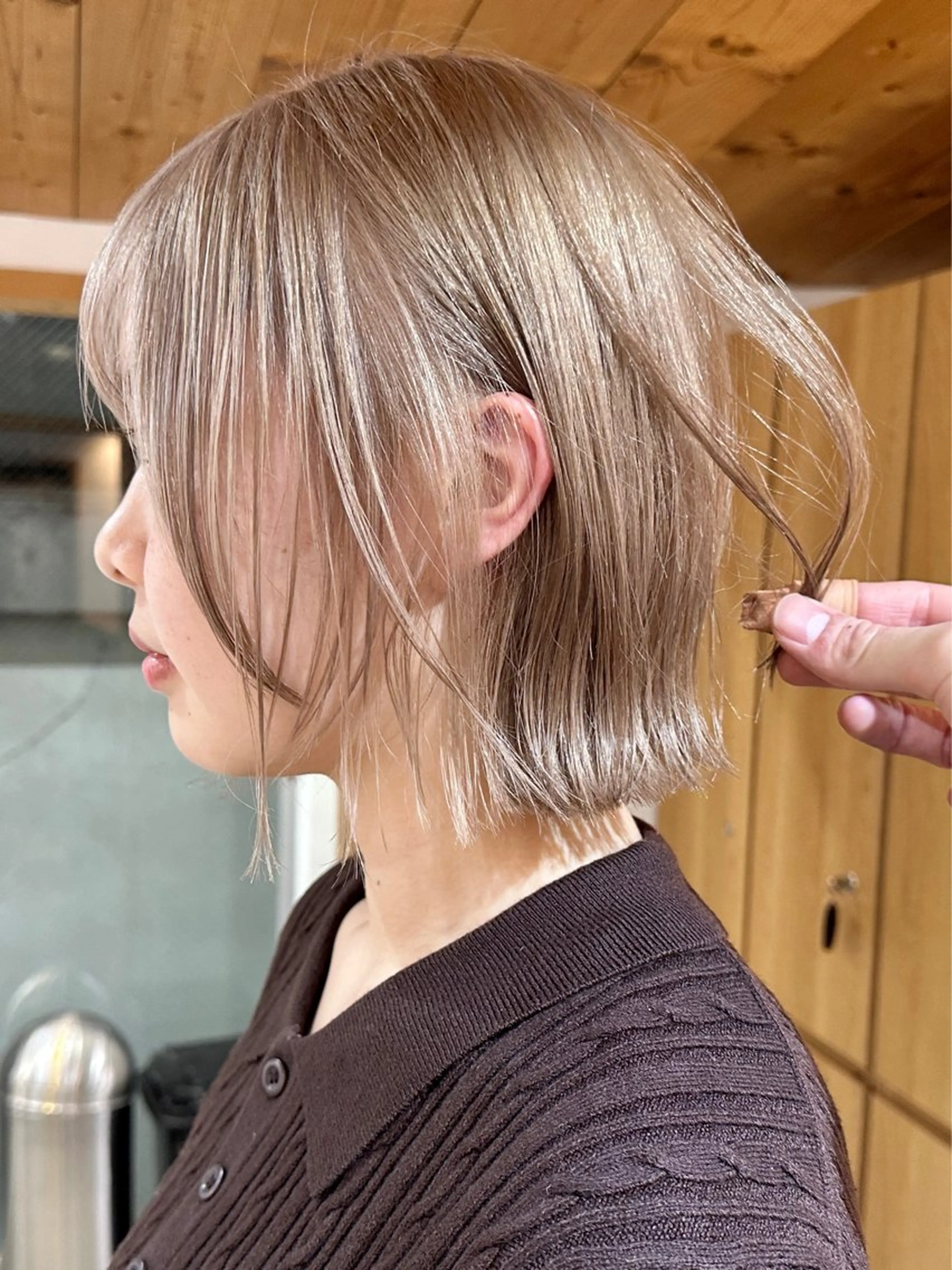 ミディアム カラー カット ヘアカラー トリートメント ブリーチダブルカラー 【koide】のヘアスタイル