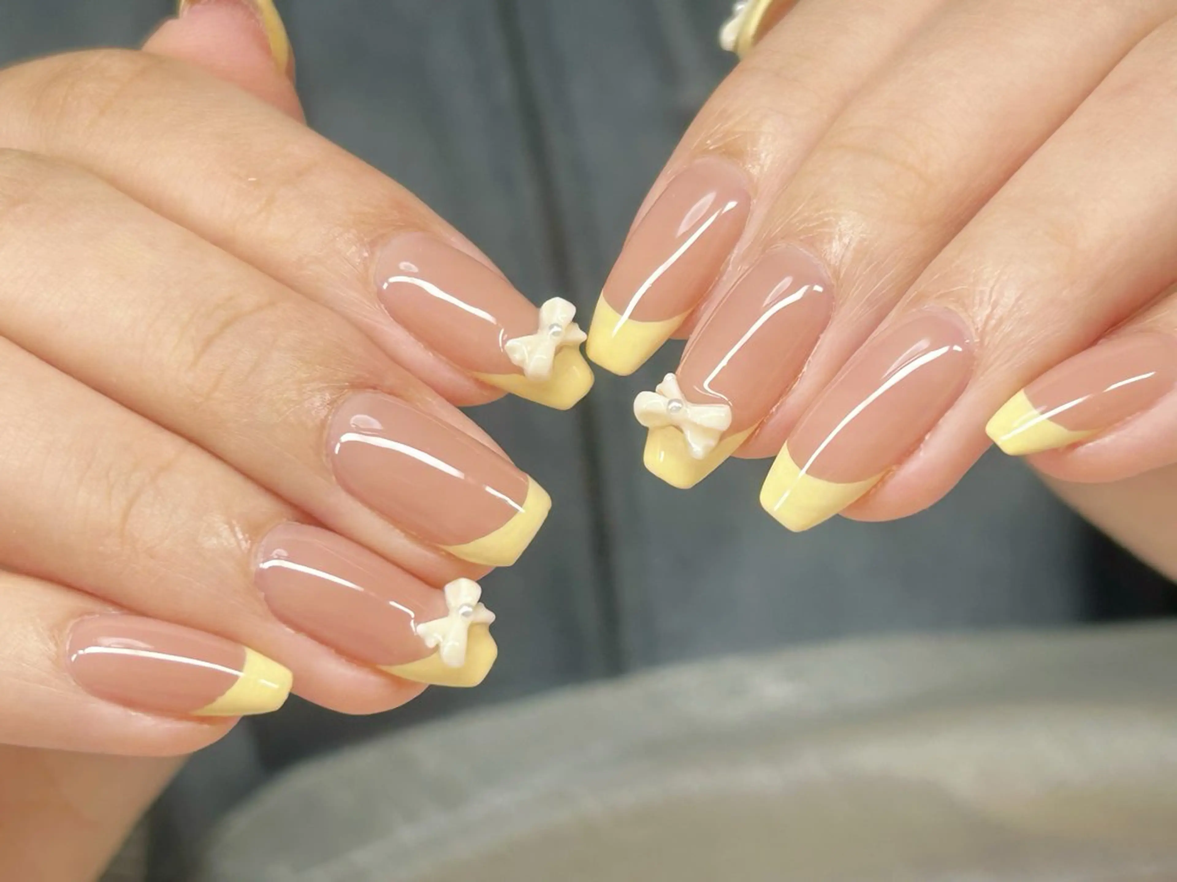 ネイル アートネイル チークネイル 成人式 入学式 長さ出し ハンドネイル Lino Nailのネイルデザイン