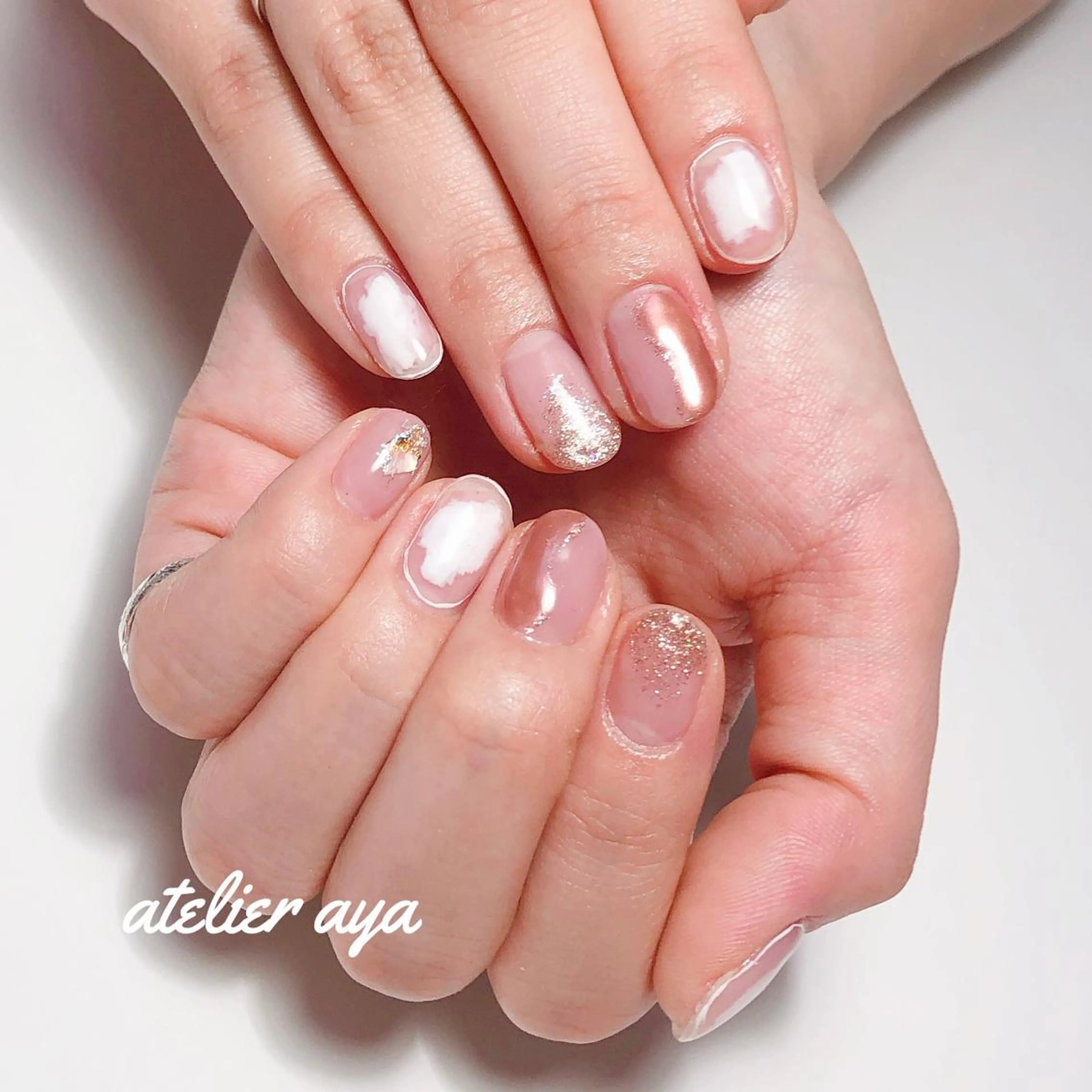 ネイル ホワイト 北名古屋♡ ayanaのネイルデザイン