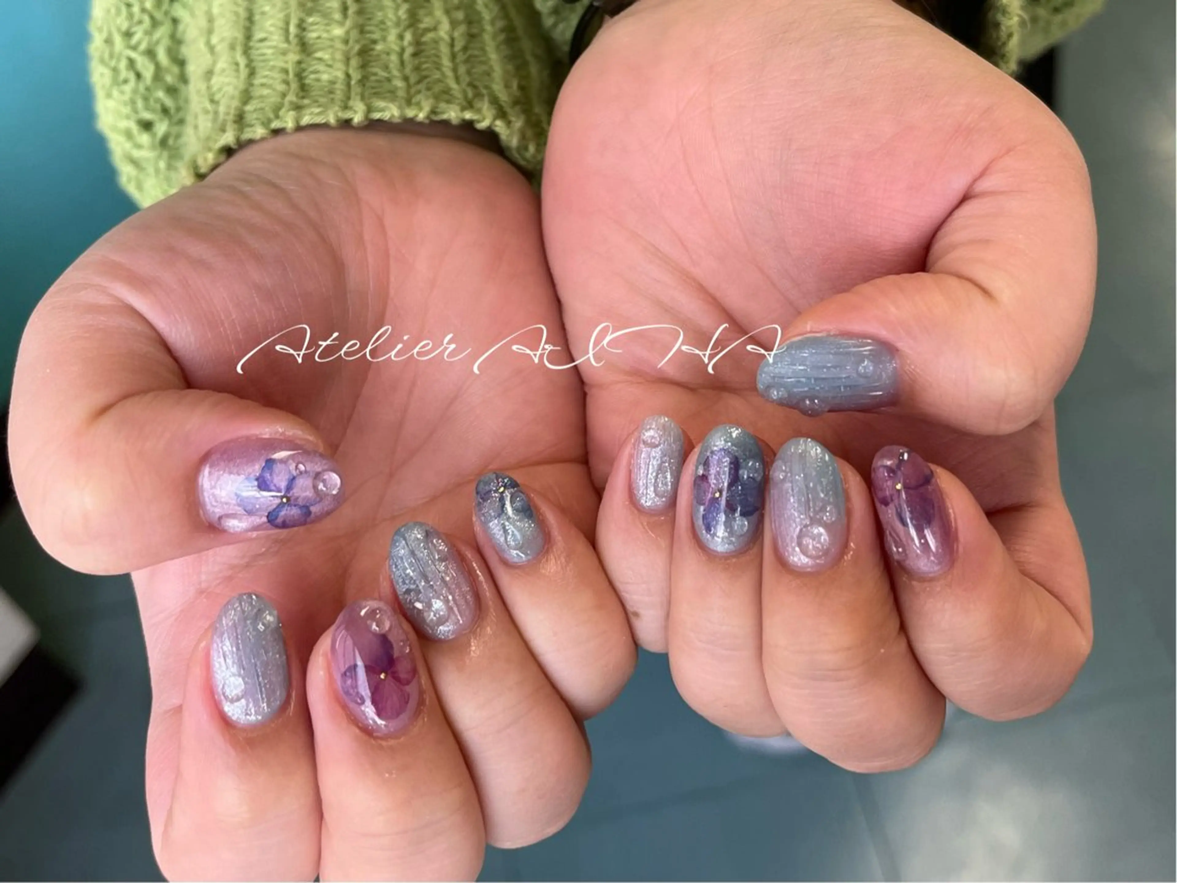 ショート ハンドネイル アトリエAIHA★ フィルイン推奨サロンのネイルデザイン