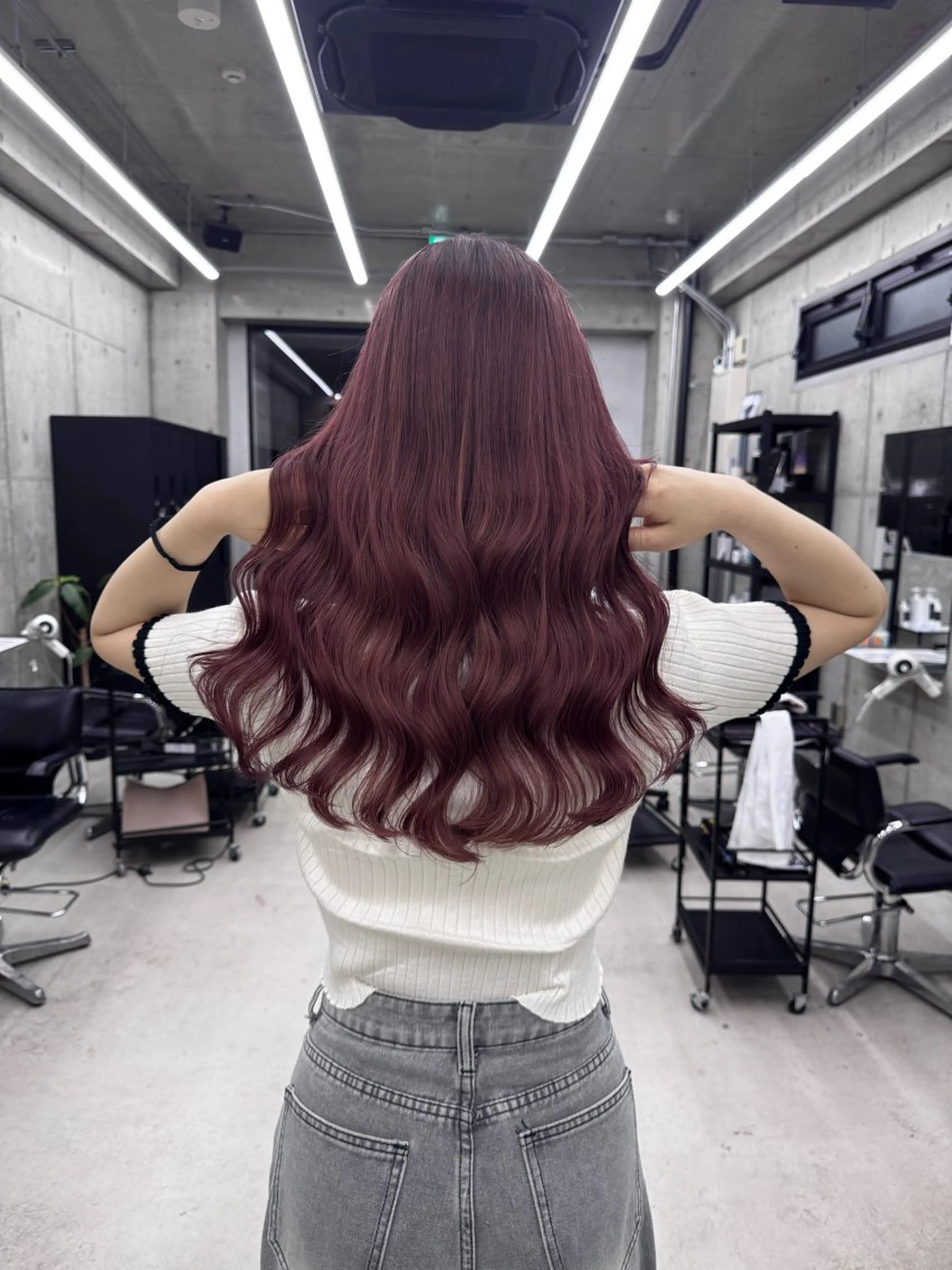 カラー Asami／名古屋／ ハイトーン／デザインのヘアスタイル