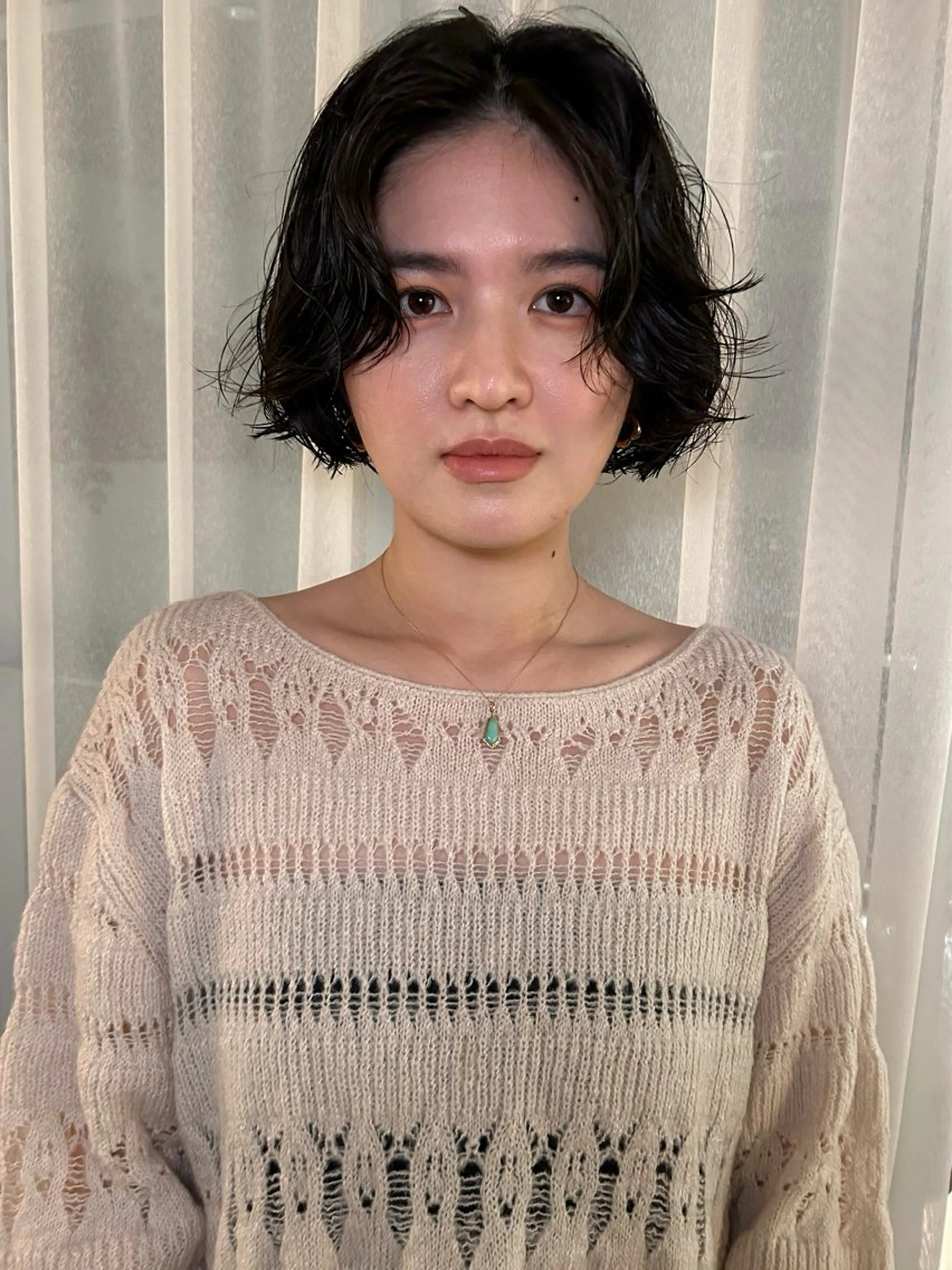 ショート パーマ ボブ・レイヤー ・パーマ【iri】のヘアスタイル