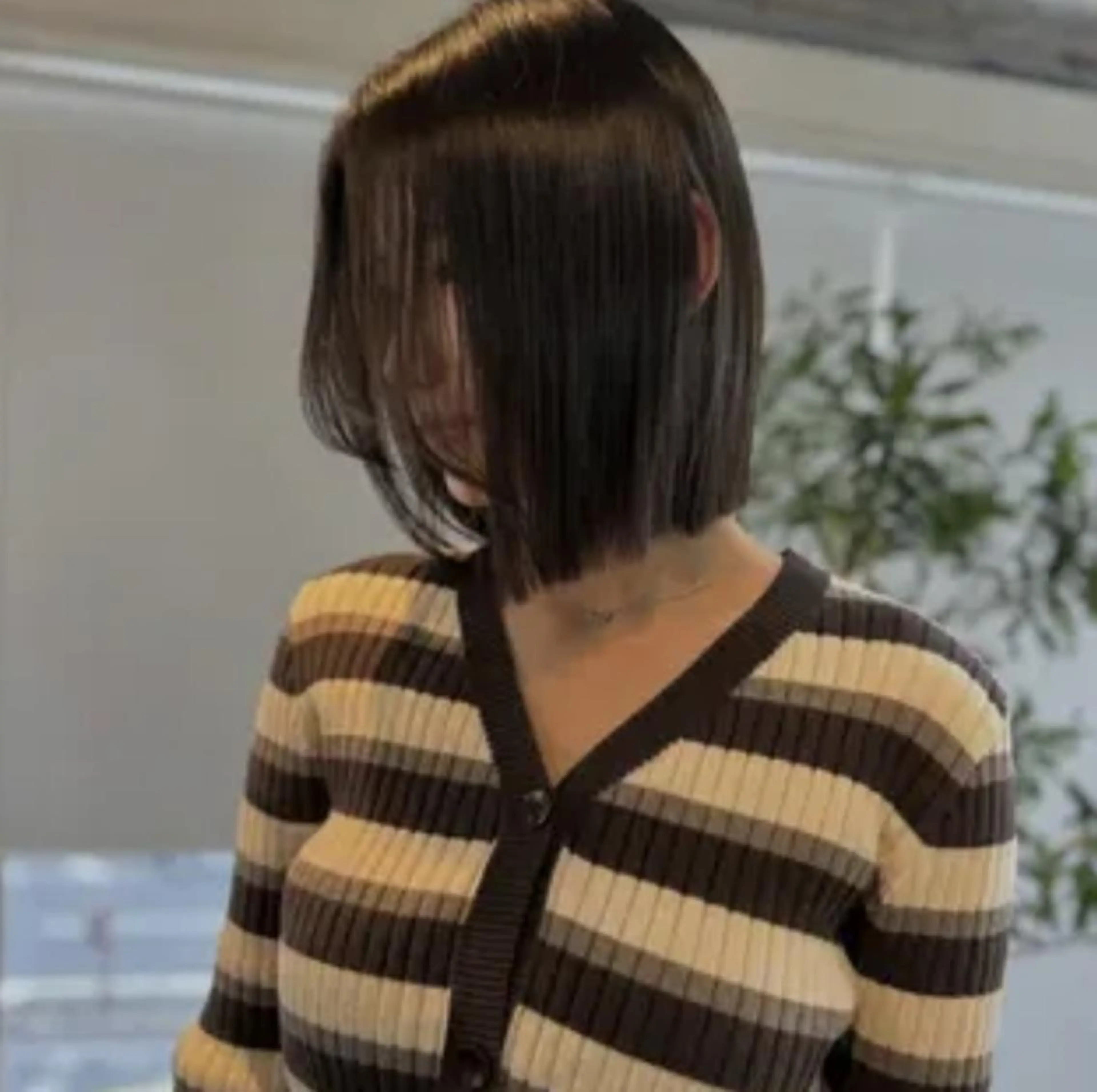 ミディアム カラー ボブ カット ヘアカラー リピート90%超/縮 毛/酸性縮毛特化井口のヘアスタイル