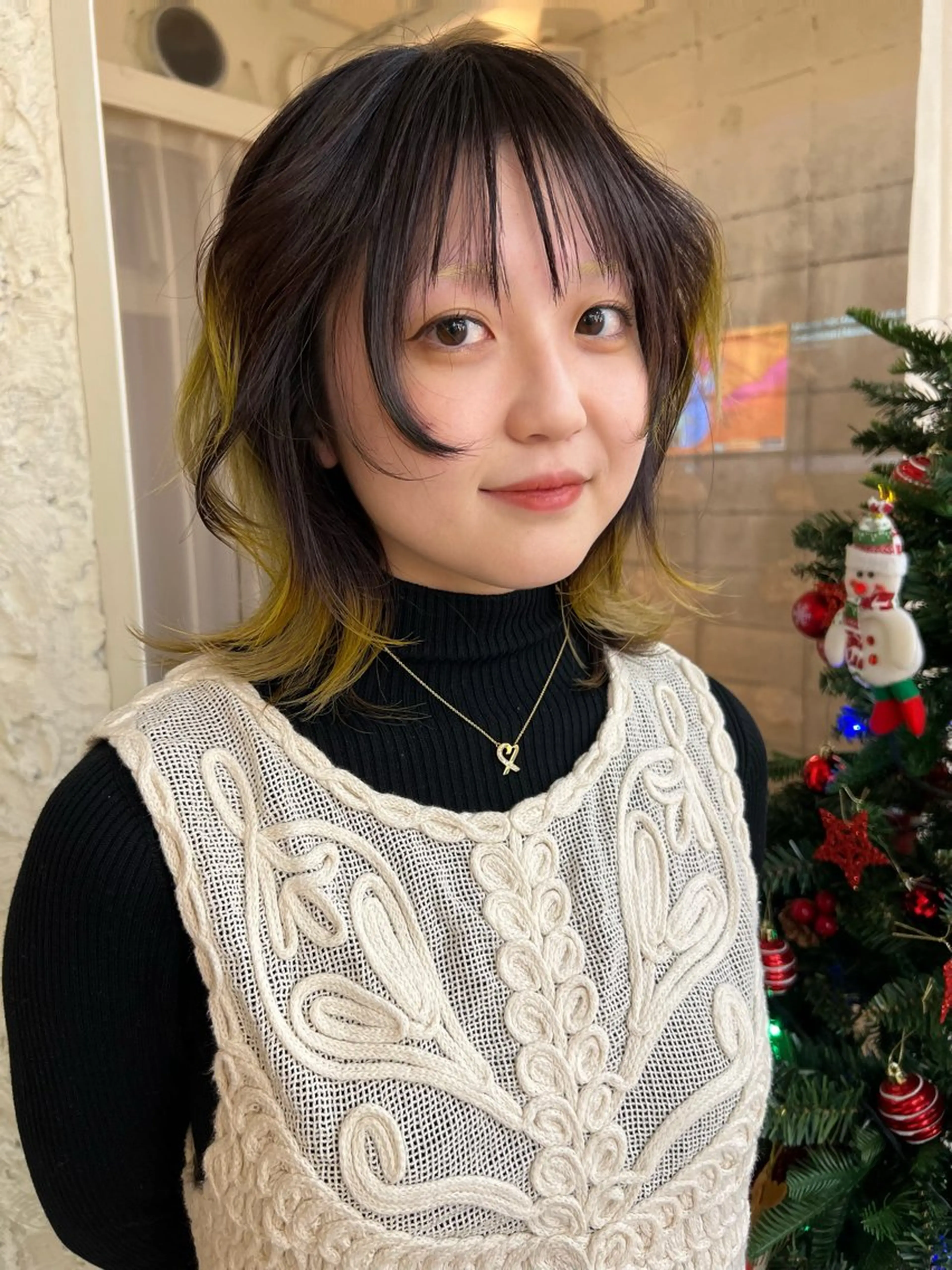 ミディアム カラー 圧倒的デザイン力 店長🎨RENAのヘアスタイル