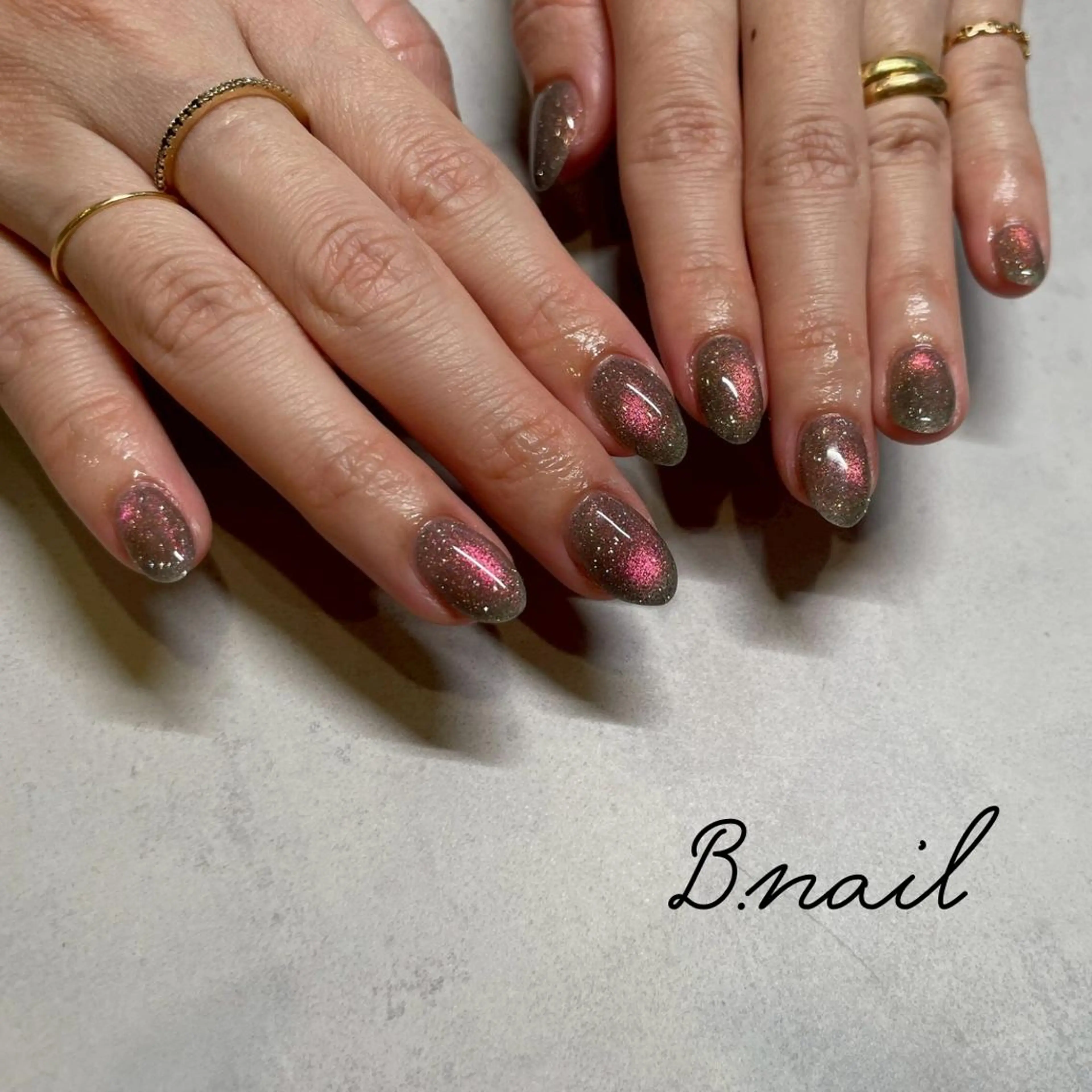 ネイル フラッシュネイル ワンカラーネイル ピンク シンプルネイル ハンドネイル B.nail | cocoroのネイルデザイン