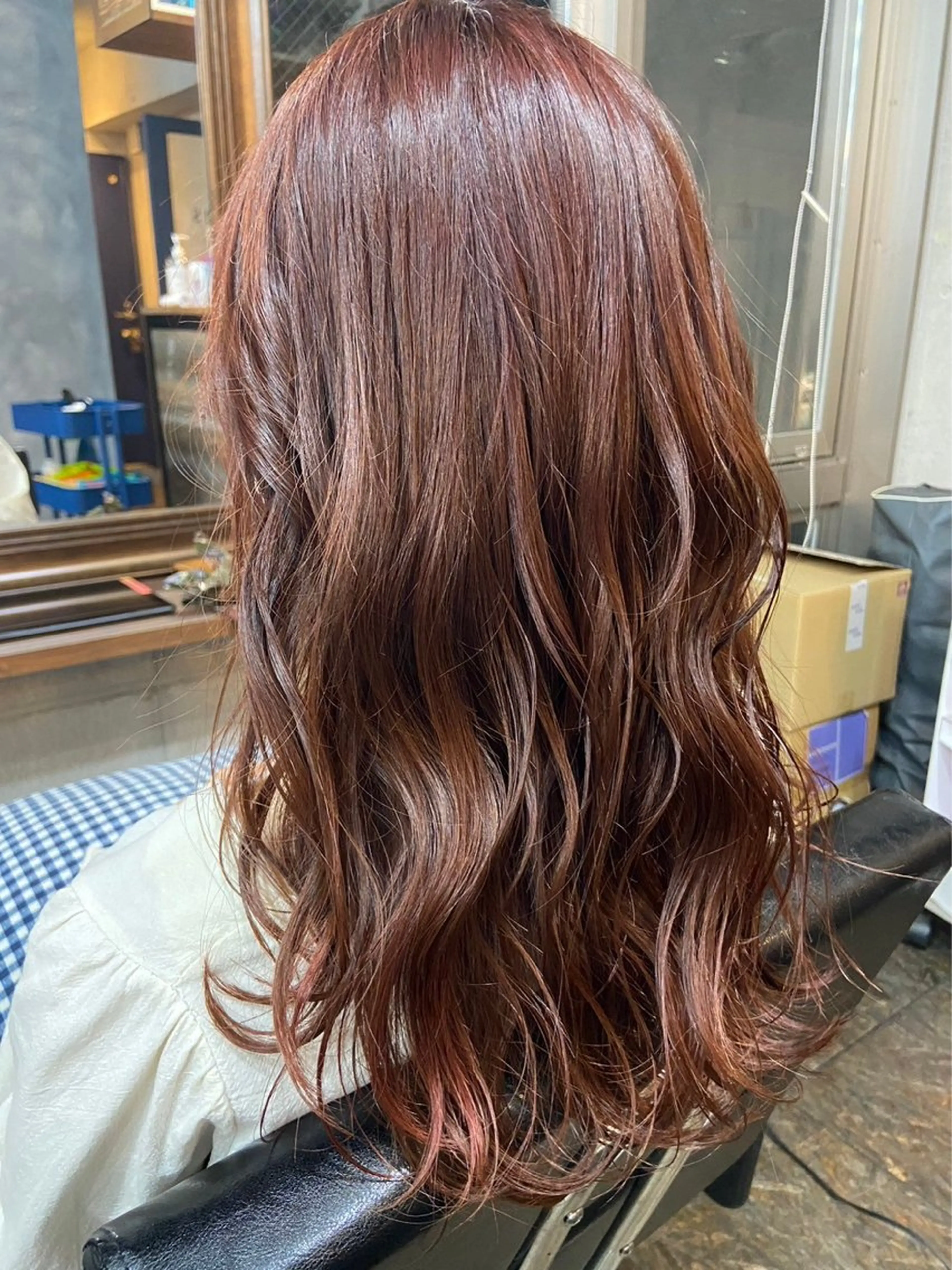 ロング ヘアカラー トリートメント 中山 丈也のヘアスタイル