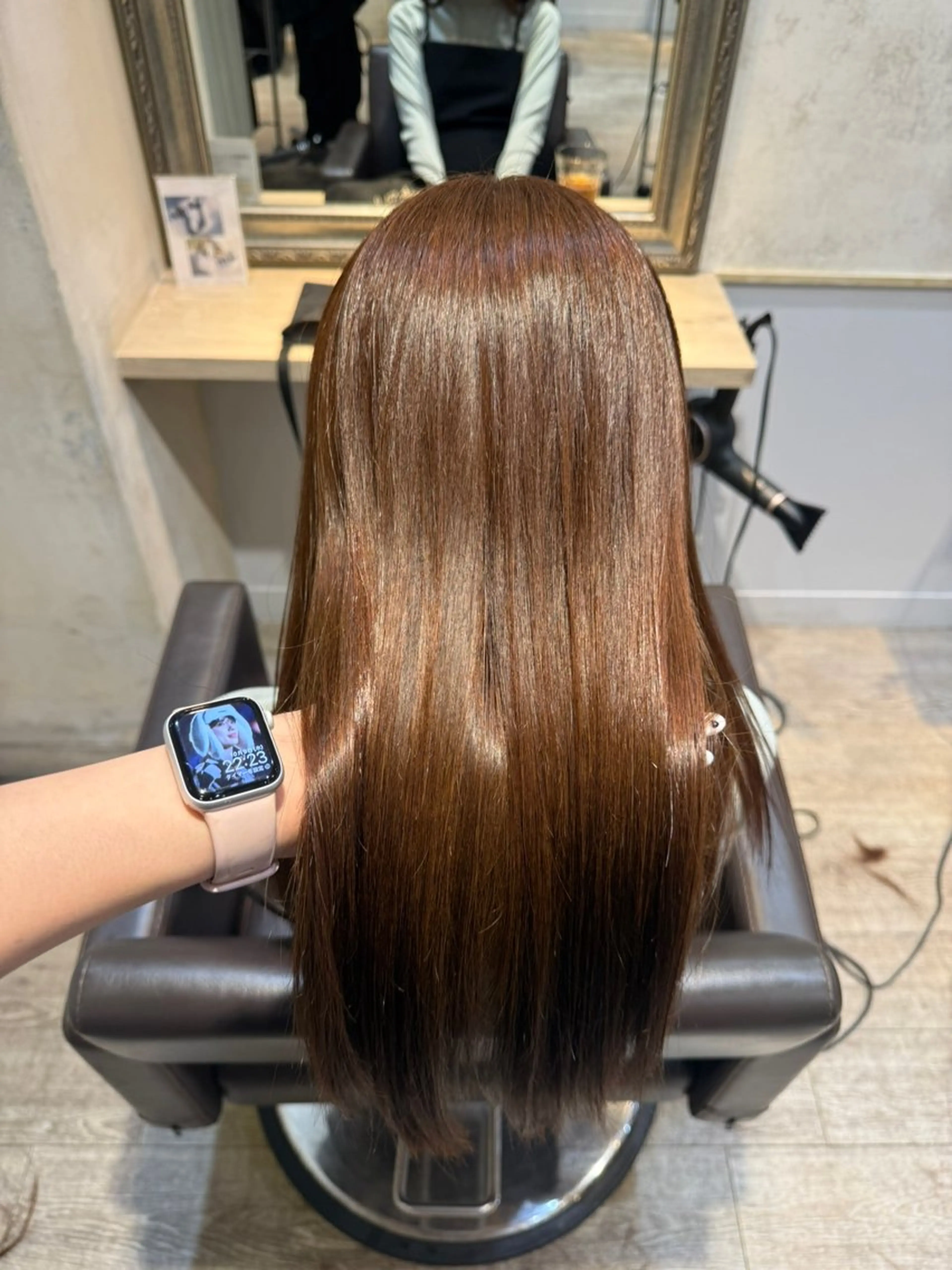 ミディアム カラー ブラウンカラー ピンクカラー カット ヘアカラー トリートメント 美髪矯正🪽／新宿／ ゆうみ🦋のヘアスタイル