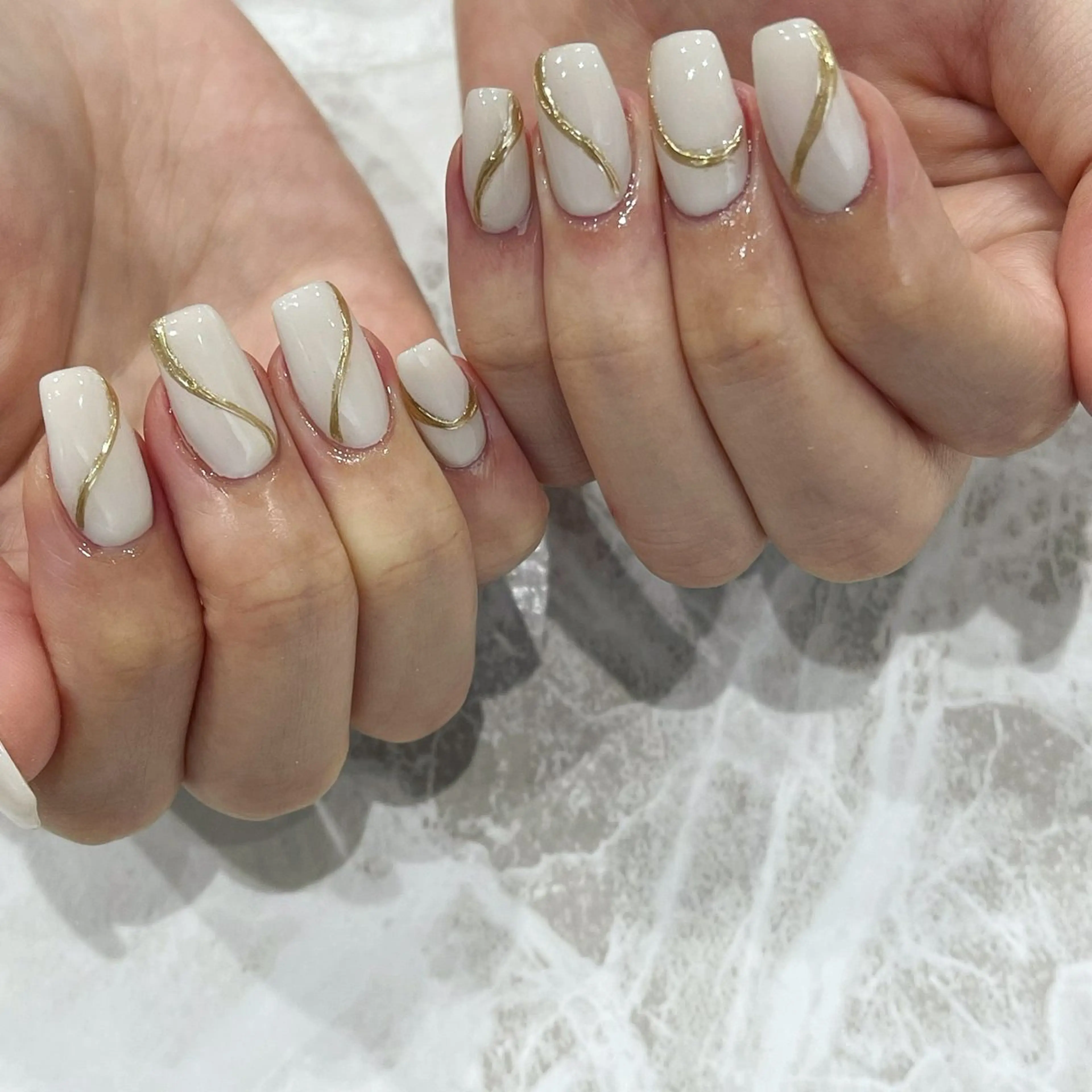 ネイル ハンドネイル r'e blanc wakaのネイルデザイン