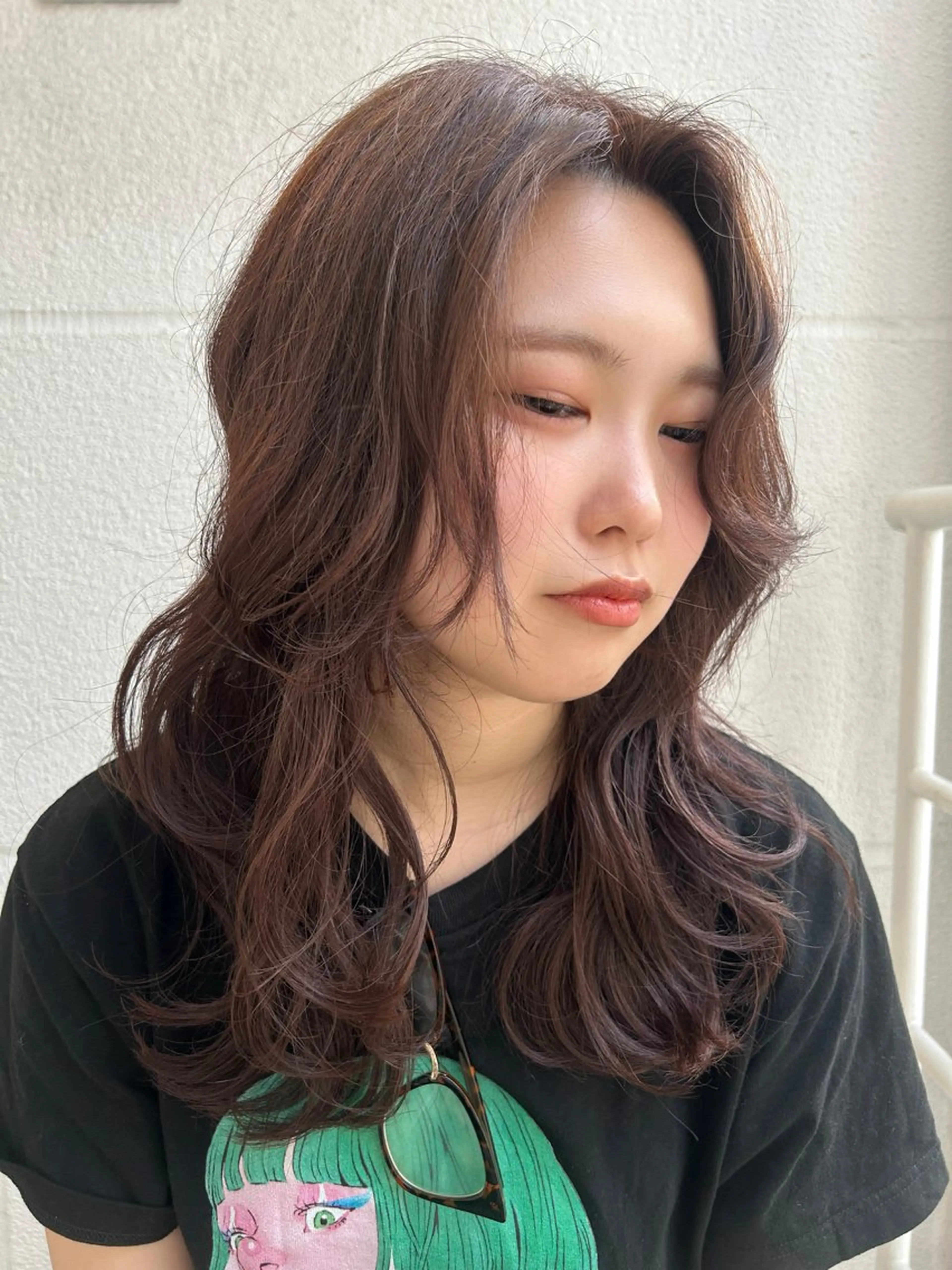 ロング カラー こむぎ/ky-go6 ボブ/レイヤーのヘアスタイル