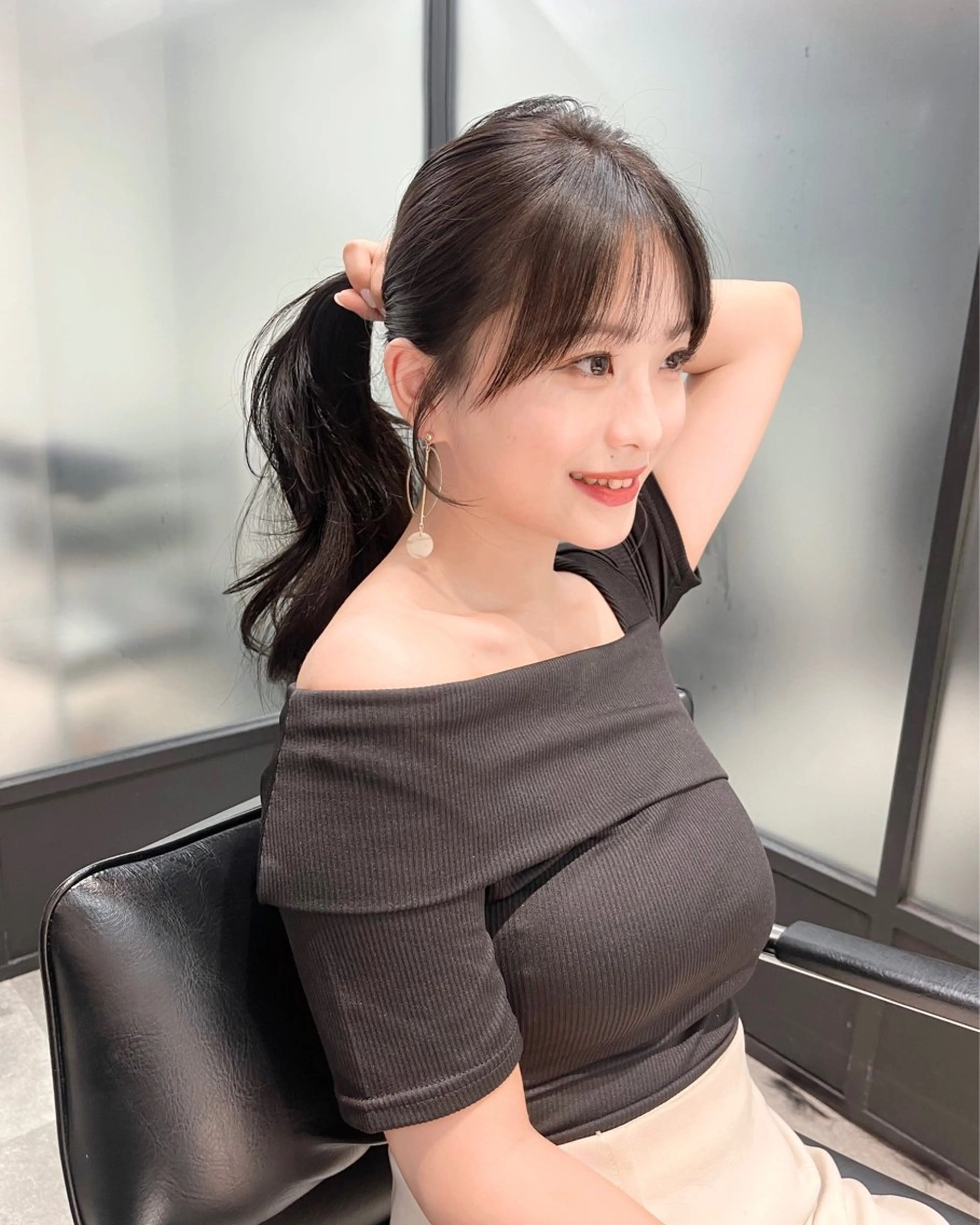 ロング 韓国風ヘア レイヤーカット カット ヘアカラー トリートメント 韓国レイヤーカット 髪質改善▫️水野有真のヘアスタイル