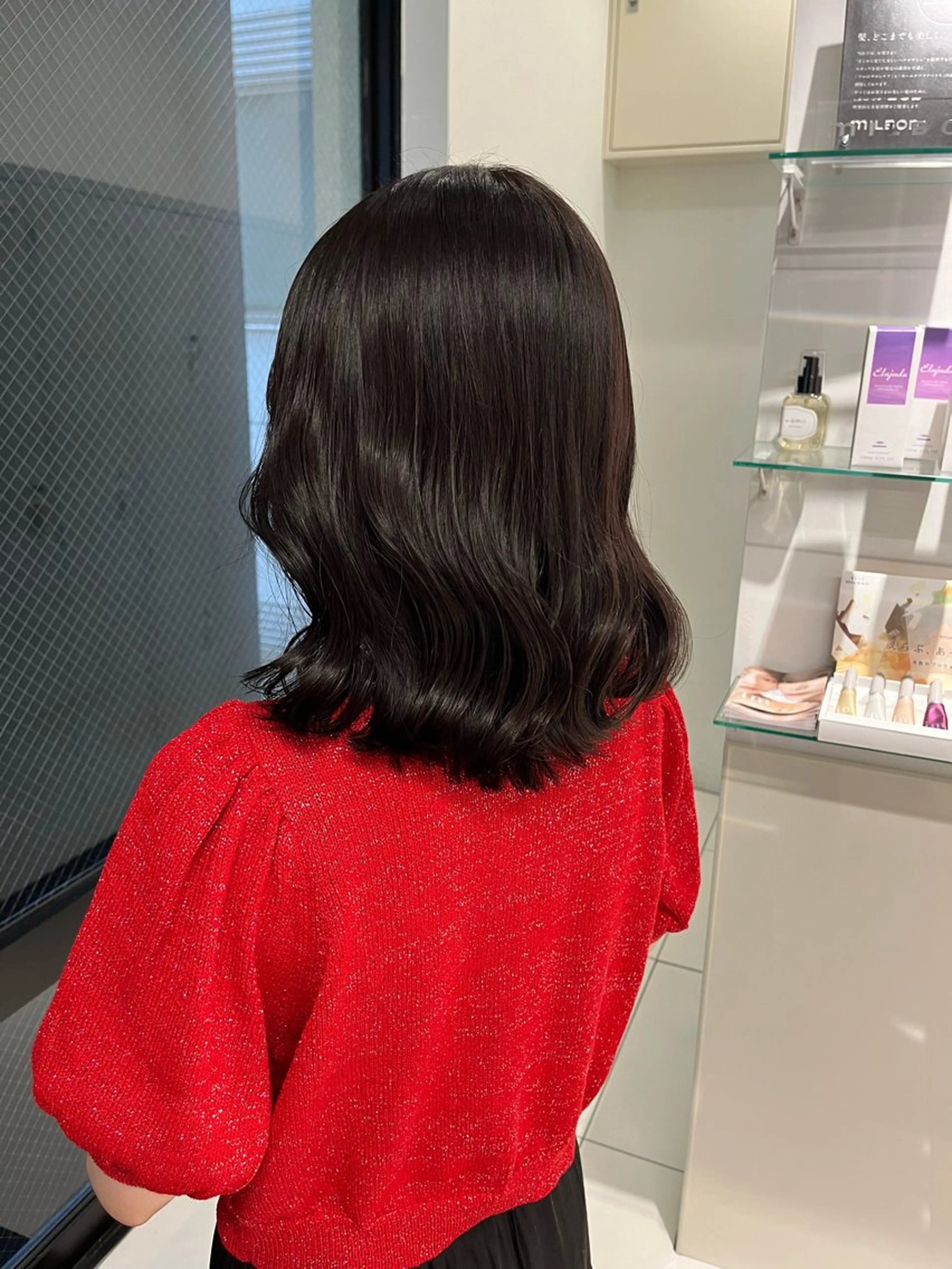 カラー ブラウンカラー sena⌇ベージュ⌇ ブリーチなしWカラーのヘアスタイル