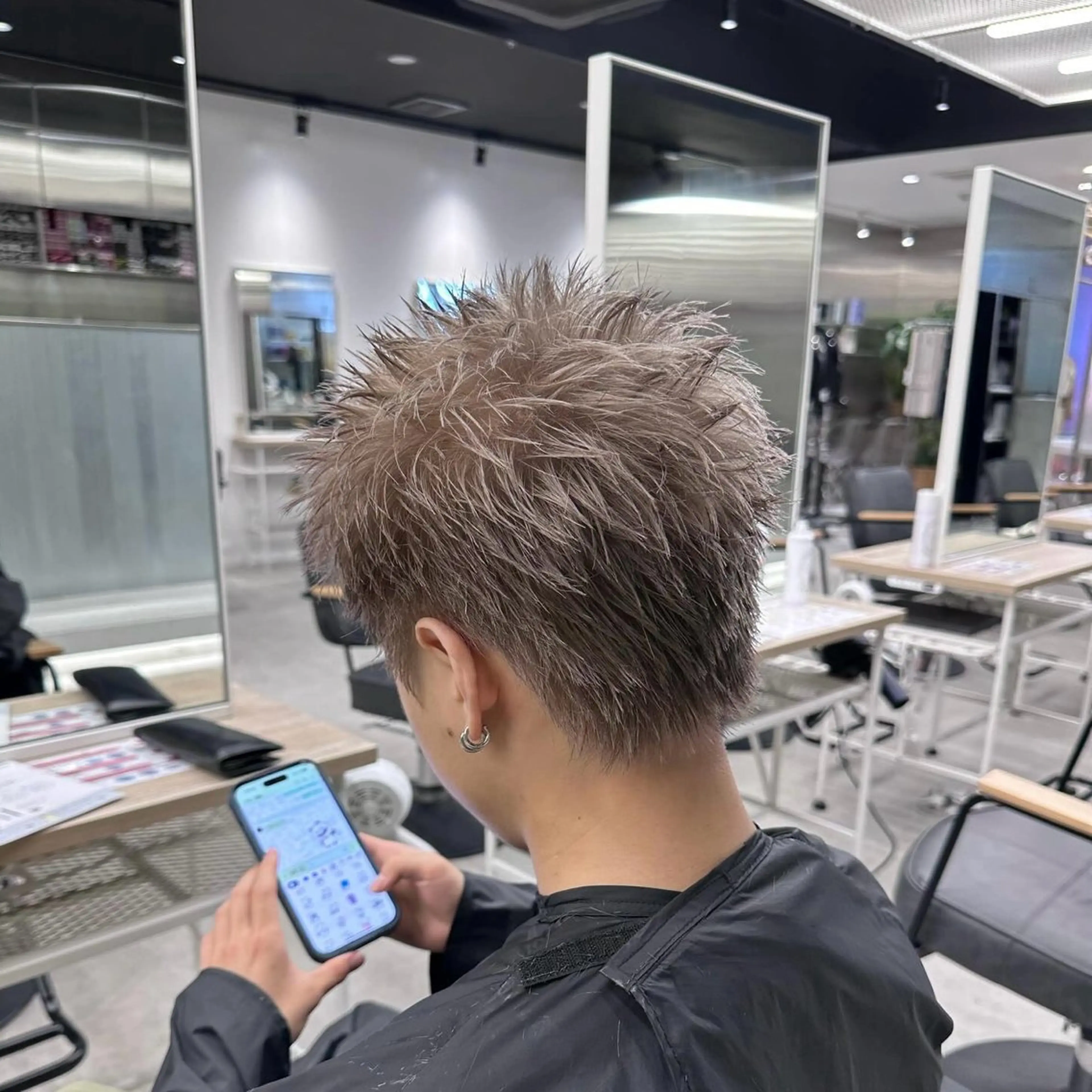 ショート カラー メンズ グレージュ 似合わせ SHOYAのヘアスタイル