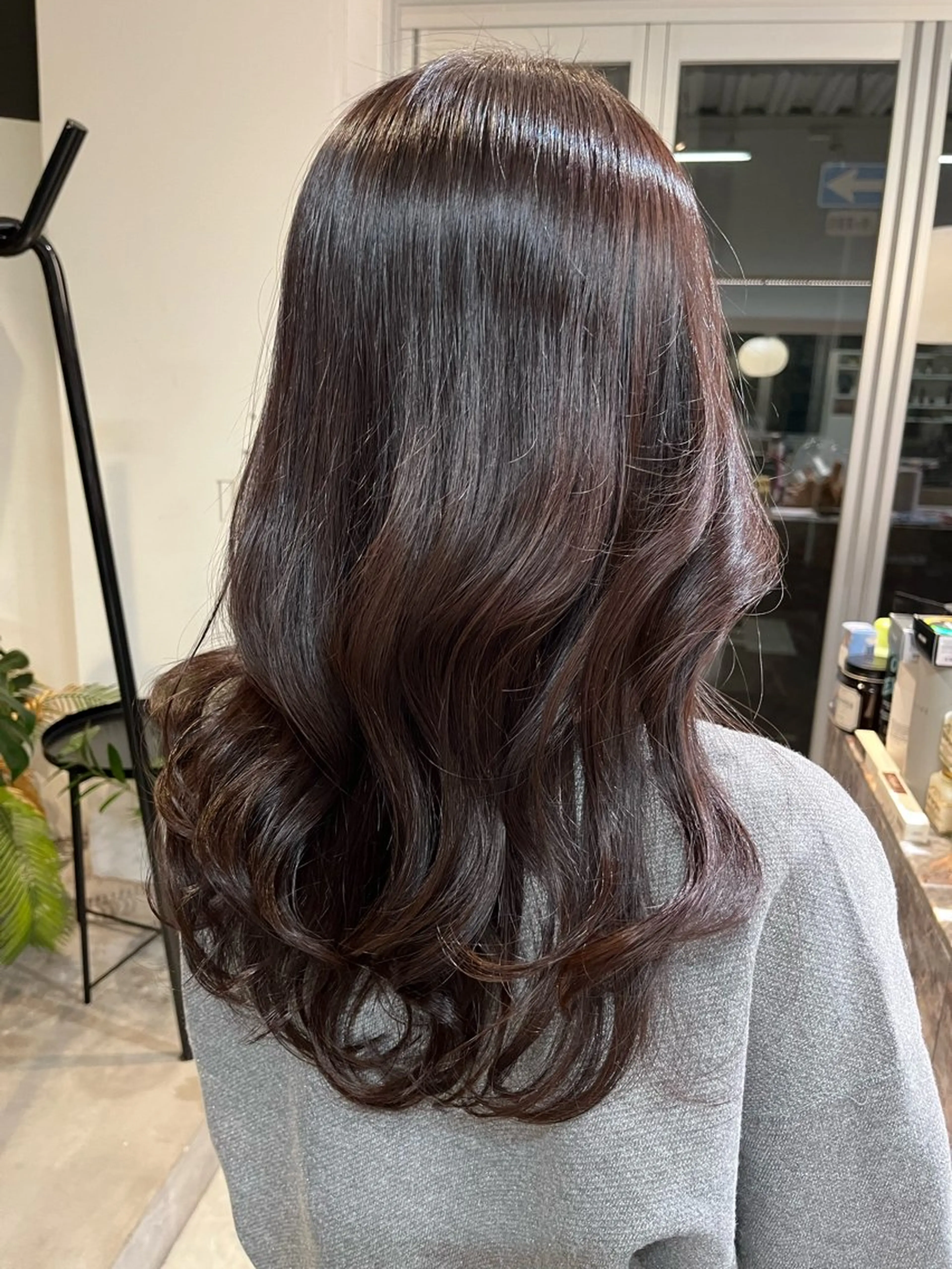 ロング カラー カット ヘアカラー トリートメント 池田 寿子のヘアスタイル