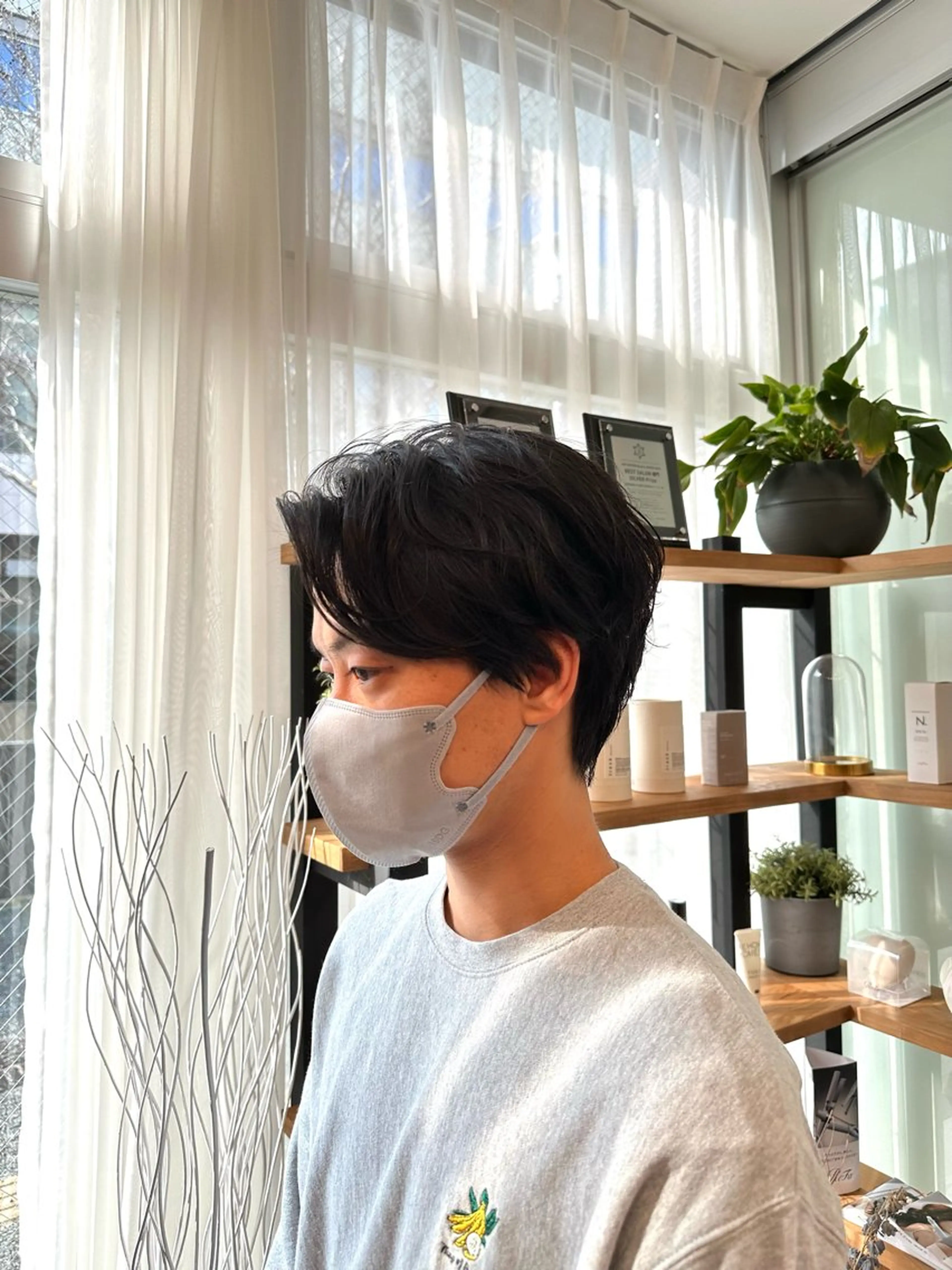 メンズ センターパート 鈴木 雅人のヘアスタイル