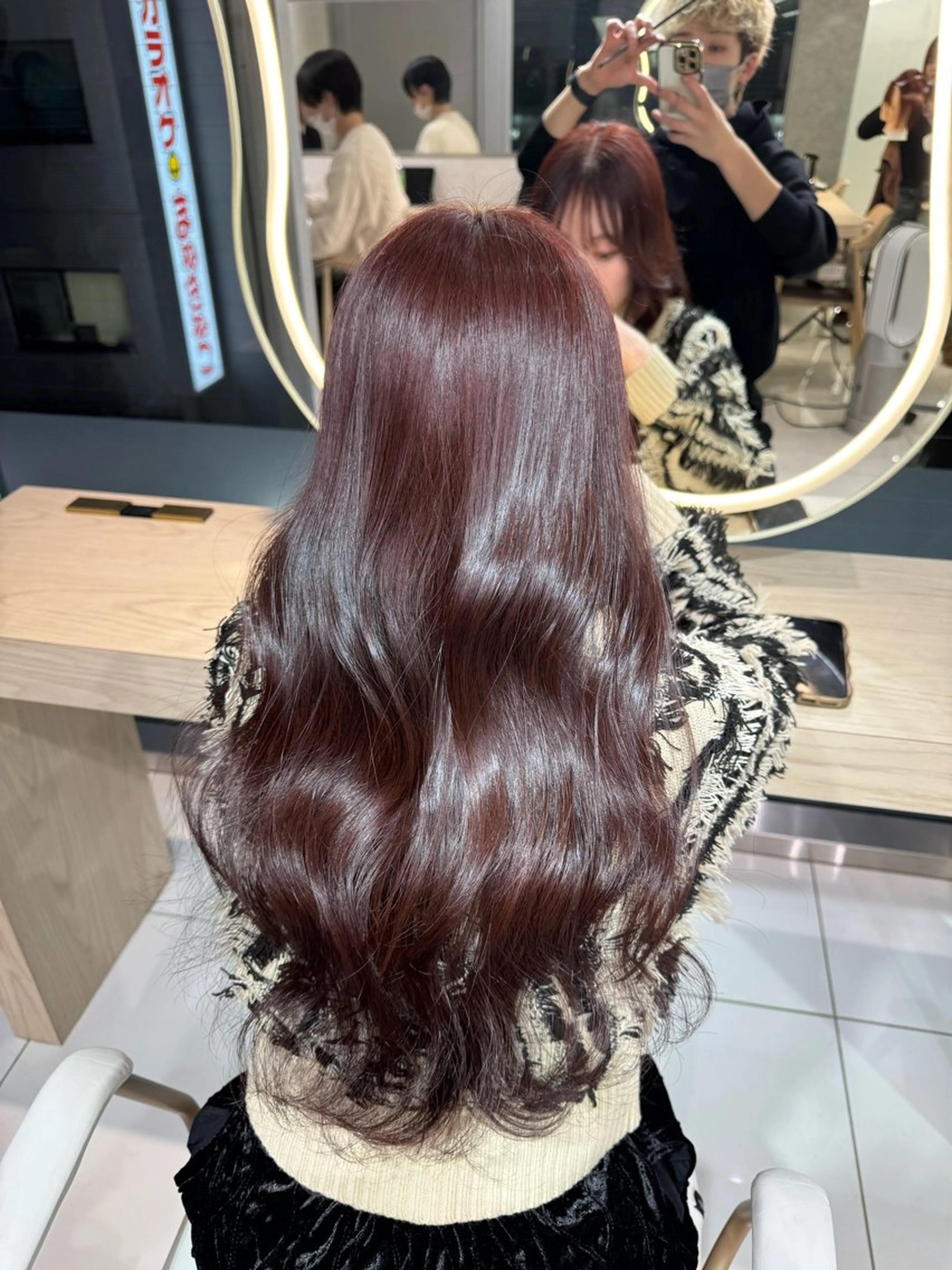 ロング 韓国レイヤー/ 顔まわり/西野和裕のヘアスタイル