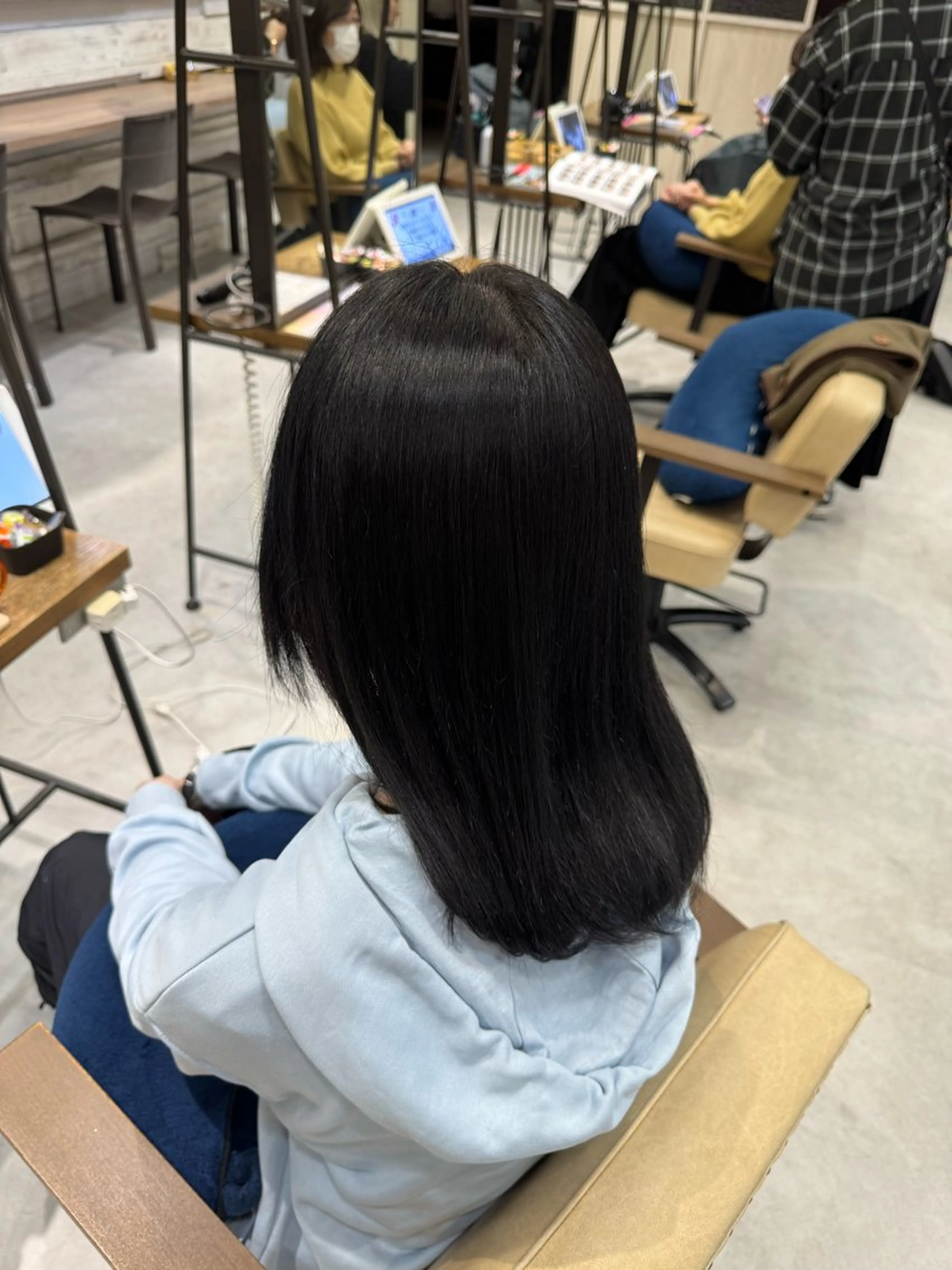 ロング カラー 黒髪 Ouka/Wカラー/ 大人艶カラーのヘアスタイル