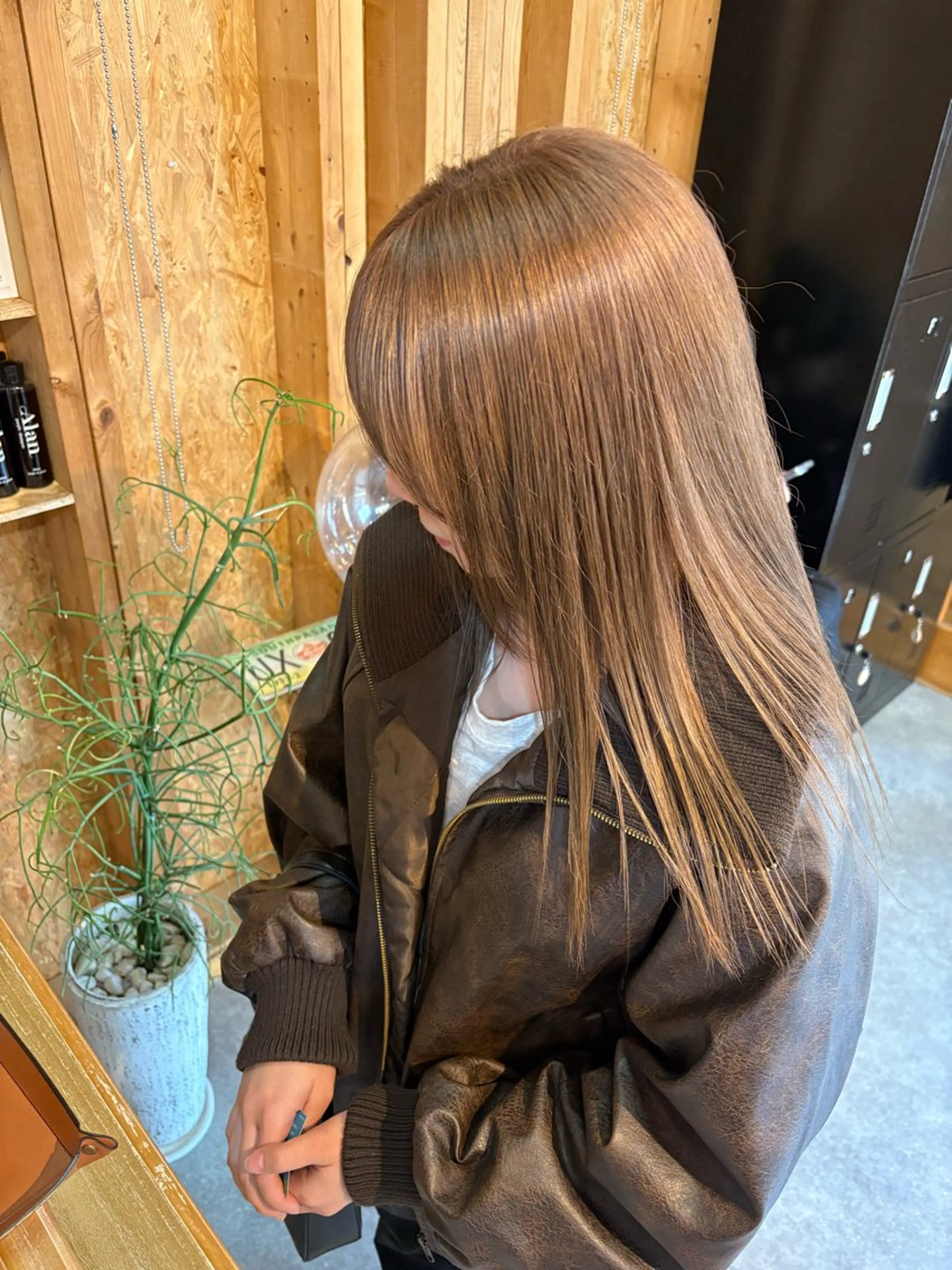 カラー ヘアカラー トリートメント まろみ暖色×ボブ ×chia🕯のヘアスタイル