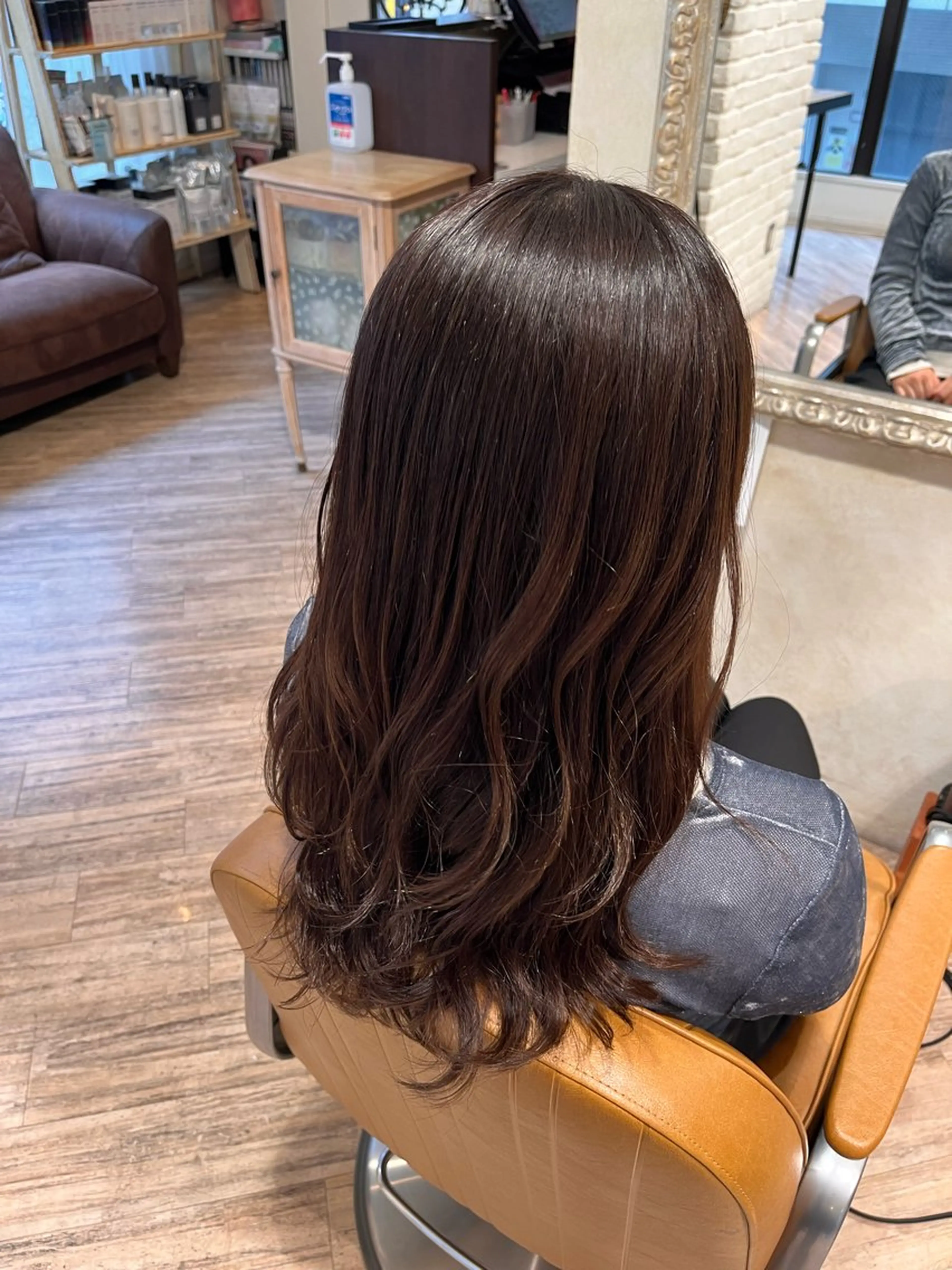 ロング カラー カット 縮毛矯正 五十嵐ゆり 美髪カラー　武蔵小杉のヘアスタイル