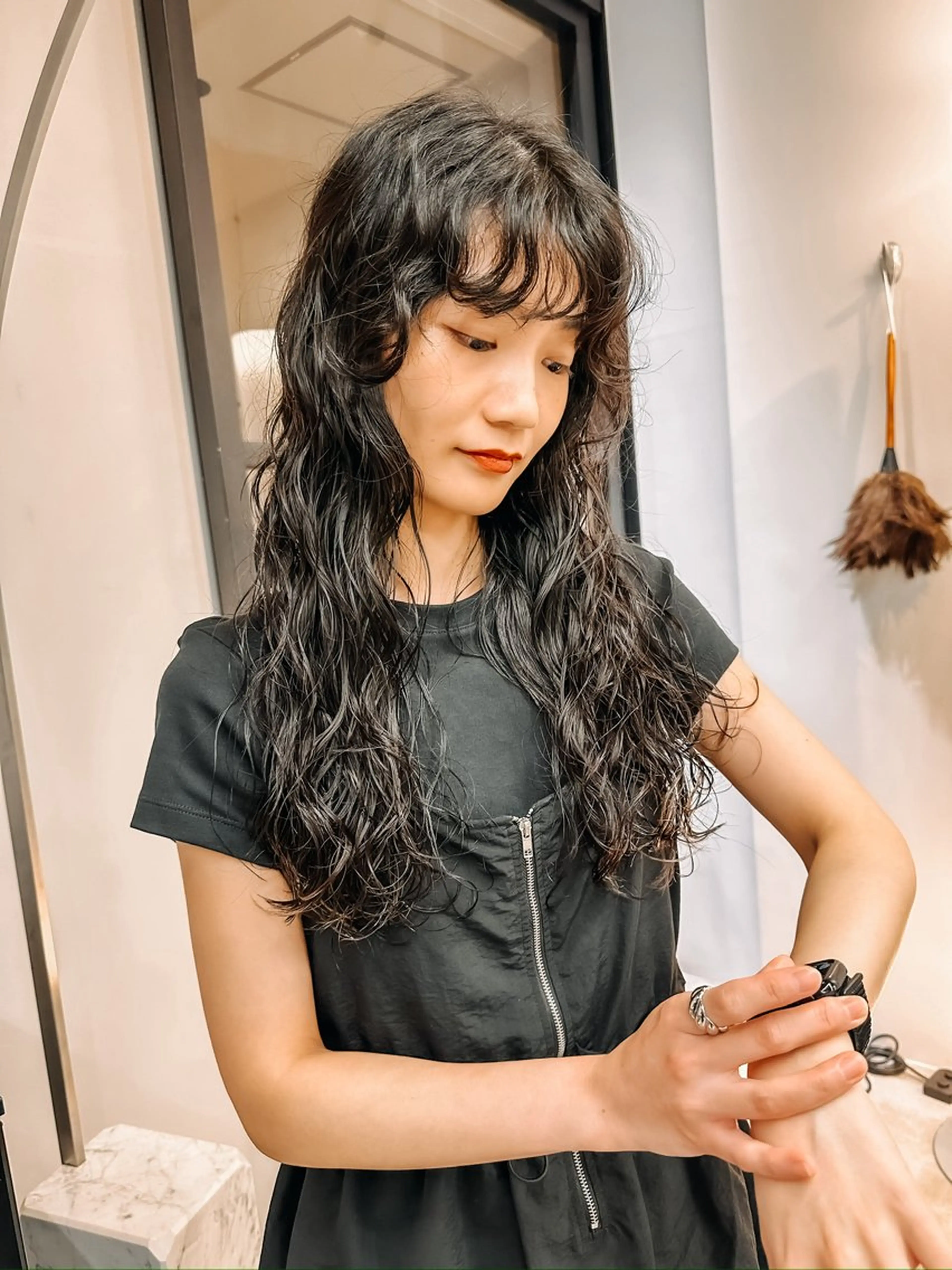 セミロング パーマ カット パーマ トリートメント KEI パーマ/レイヤーのヘアスタイル