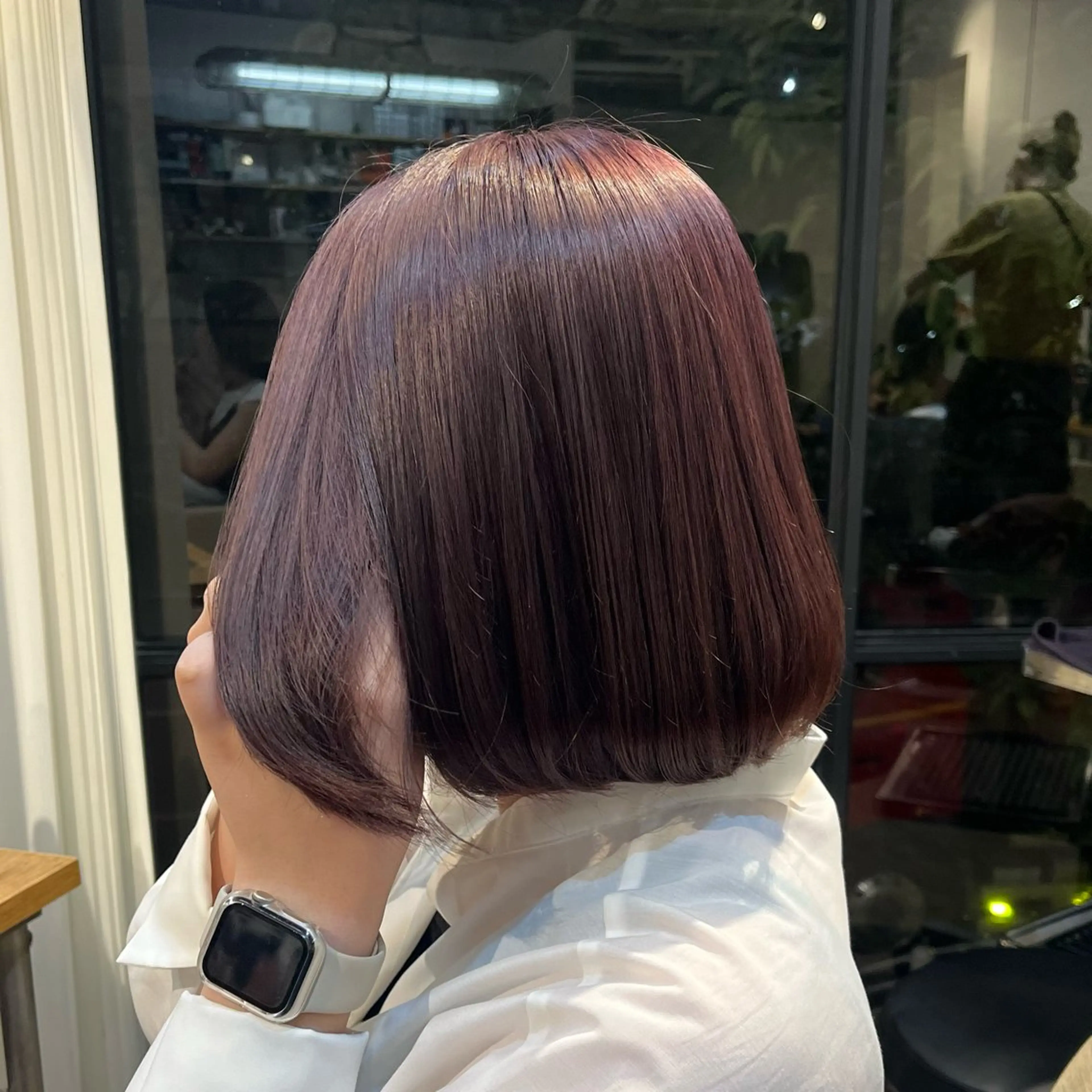 ショート カラー ラベンダーカラー ピンクカラー ピンクラベンダー BELO OSAKA マオのヘアスタイル