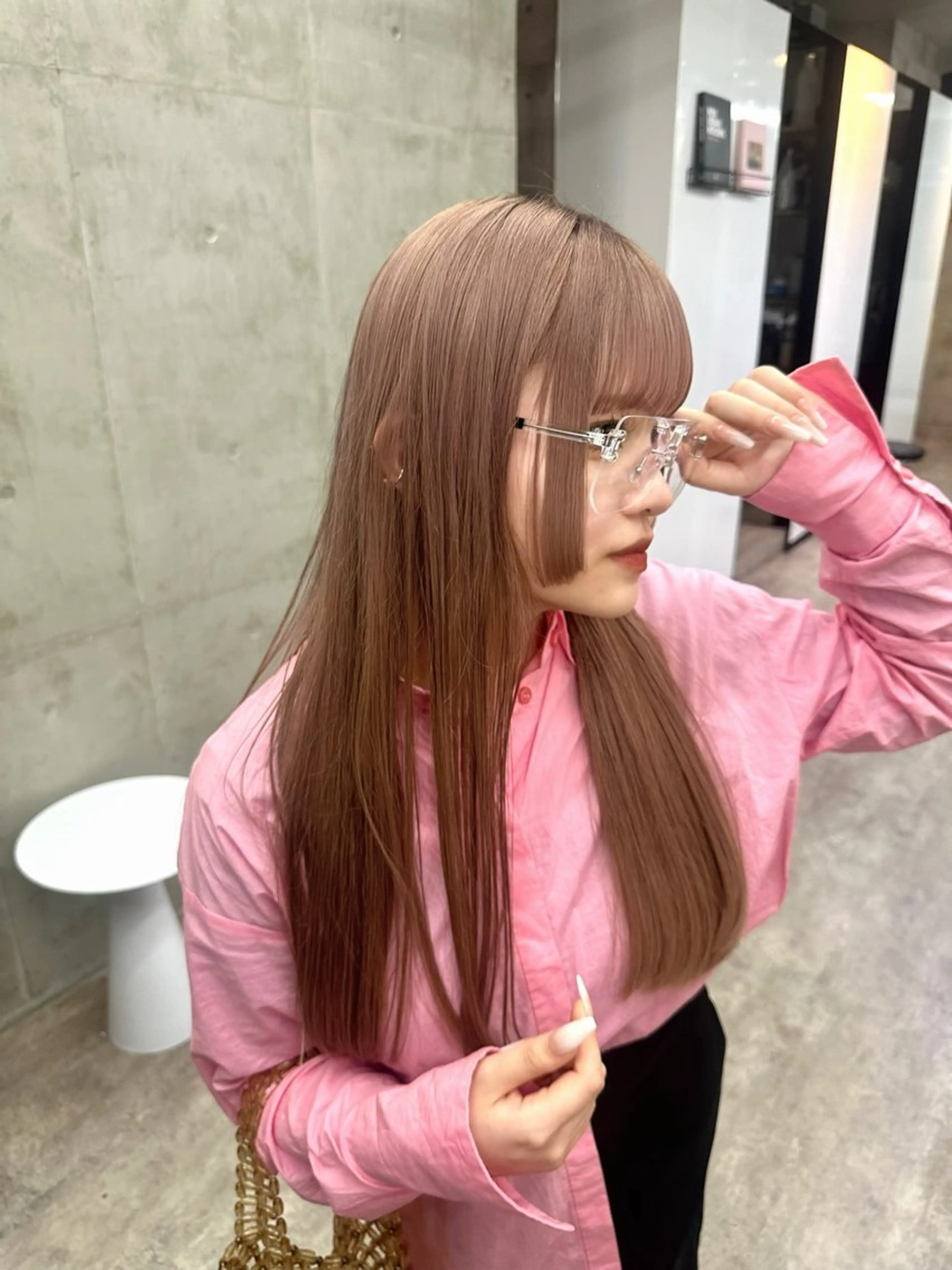 ロング カラー ベージュカラー ブリーチ ブラウンカラー ケアブリーチ グレージュ カット ヘアカラー トリートメント カットモデル募集中 ／HARUKA🎀のヘアスタイル