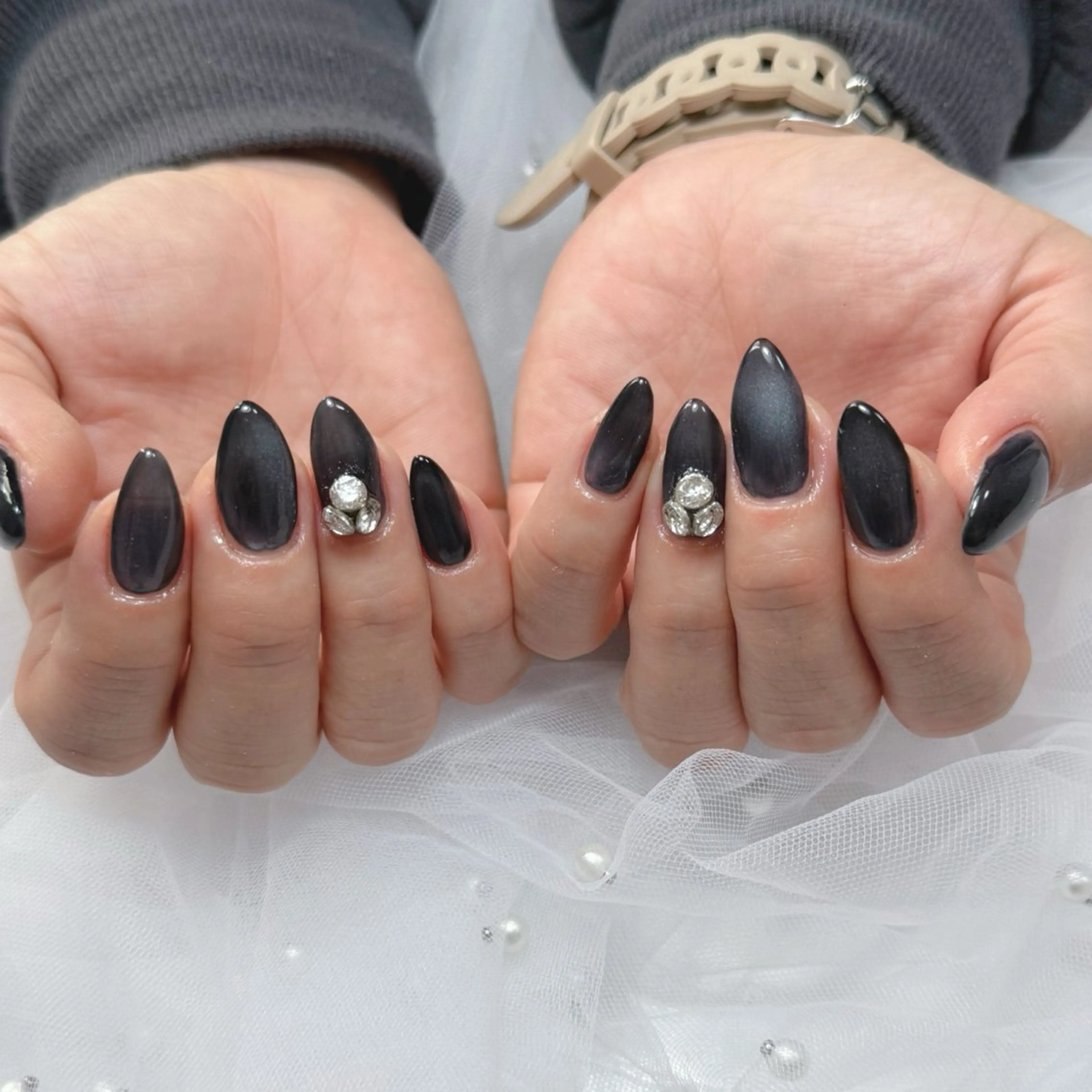 ネイル マグネットネイル ハンドネイル L'ino nailのネイルデザイン