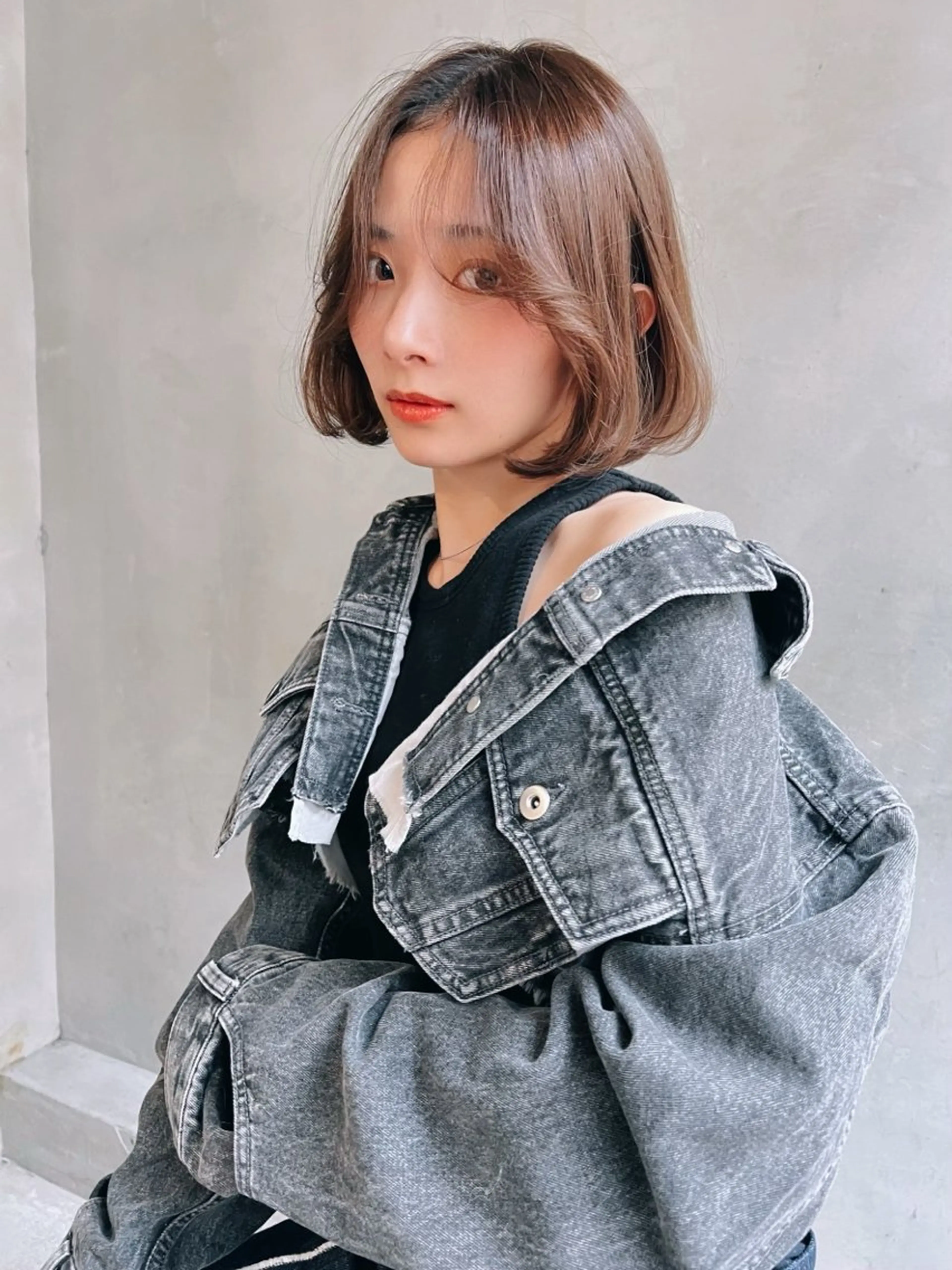 ショート カラー 艶髪／韓国ヘア🎀 Kanon︎︎⁺.のヘアスタイル