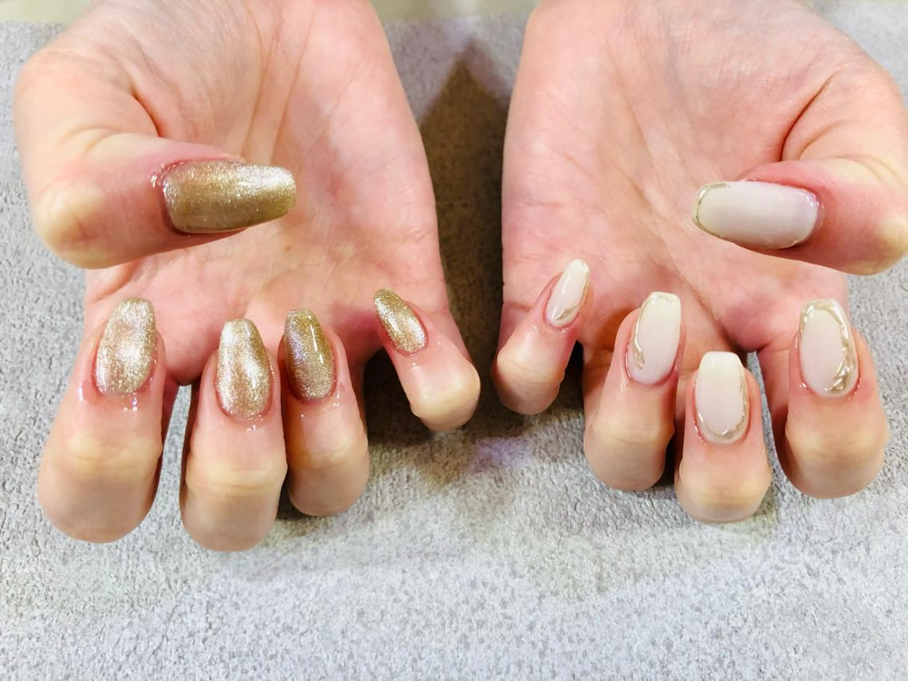 ネイル アートネイル マグネットネイル ミラーネイル 持ち込み 🌿Nnail🌿 プライベートサロンのネイルデザイン