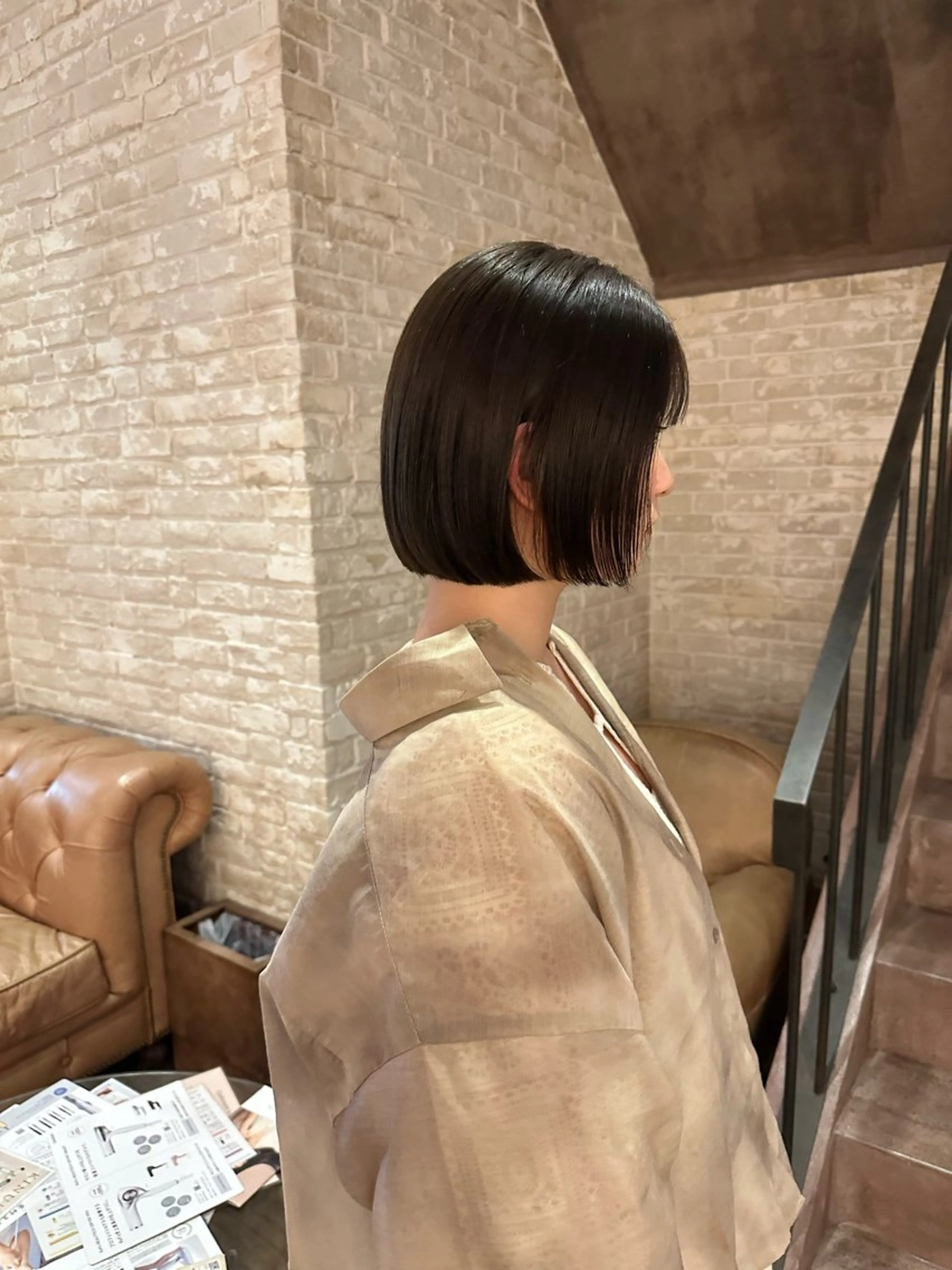 ショート 縮毛矯正・ボブ 福島立也のヘアスタイル