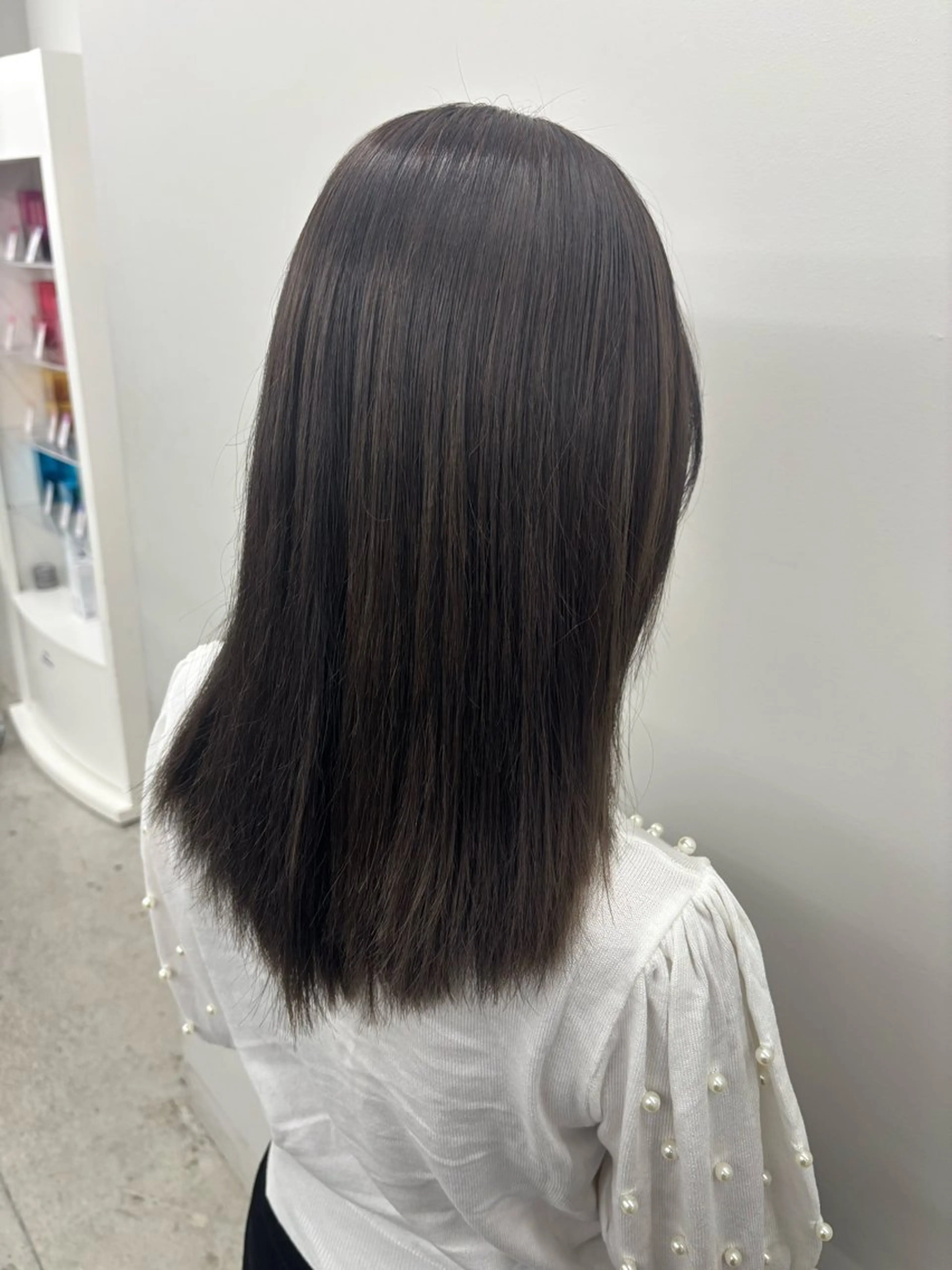 セミロング カラー 🎀透明感× 赤み消し🎀正源のヘアスタイル