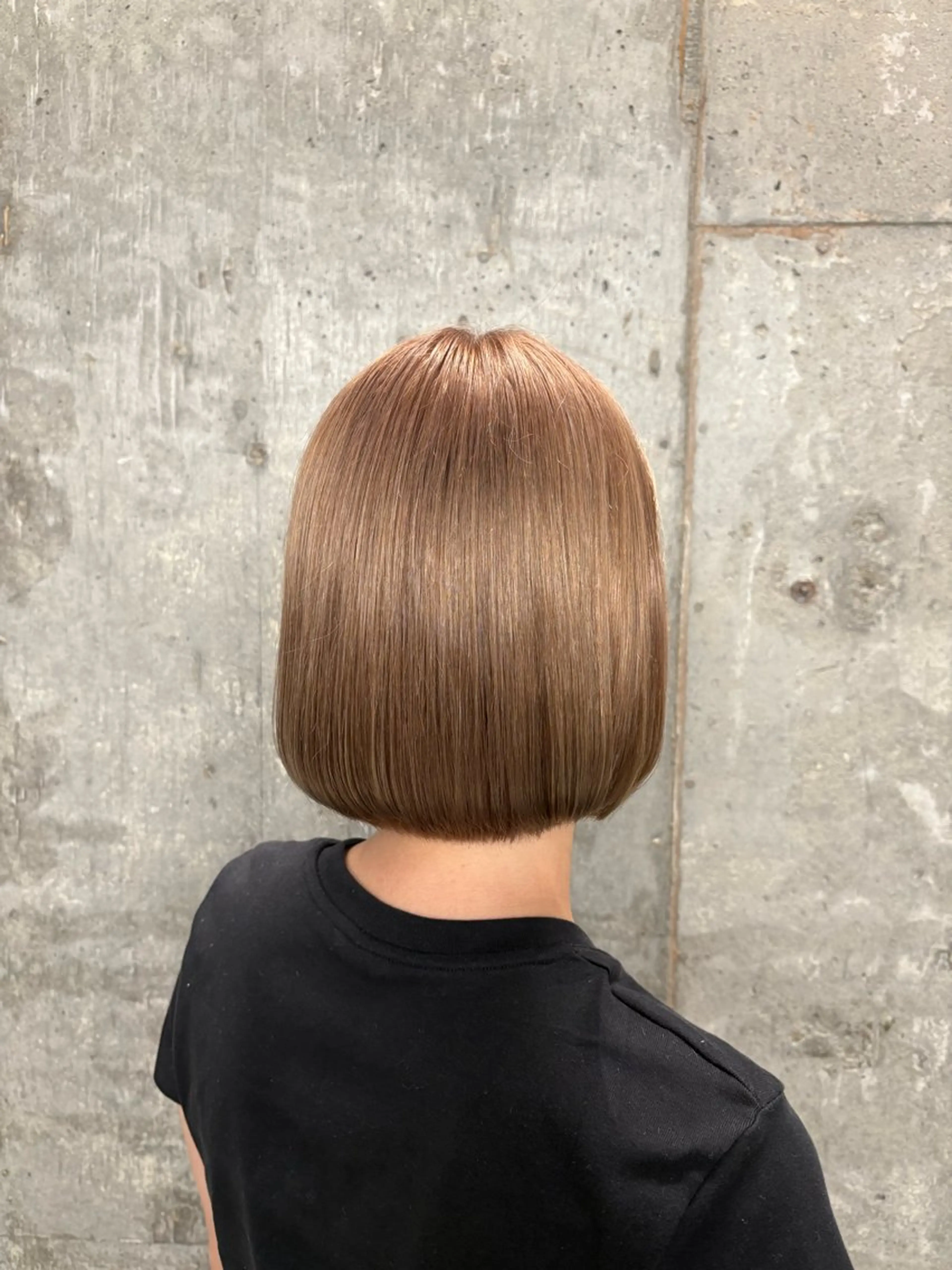 ミディアム カラー ベージュカラー 宇野愛華∕ パーマスタイルのヘアスタイル