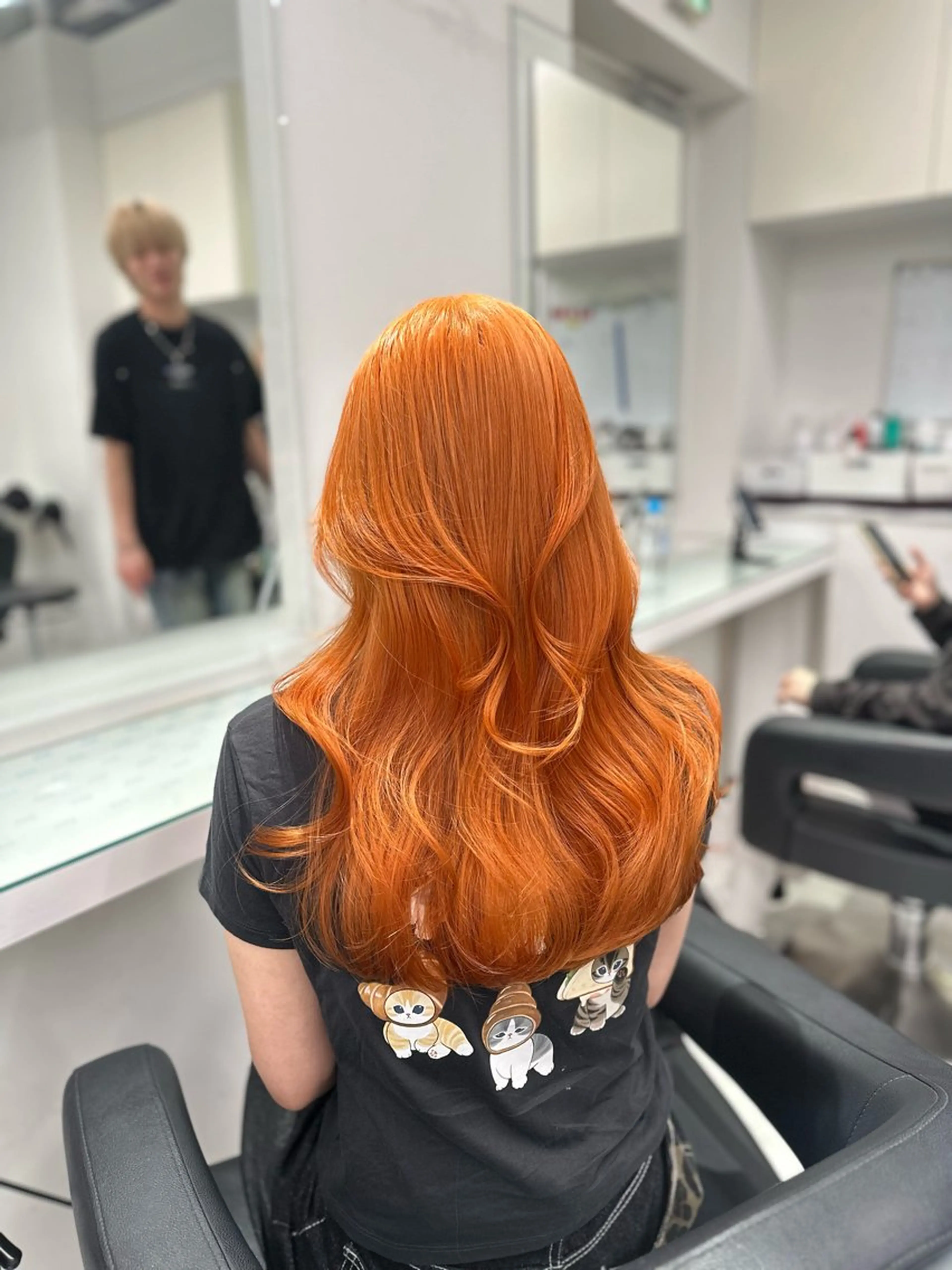 ロング カラー ヘアカラー トリートメント ヘッドスパ ヘアセット ❄最強かわいいカラー ❄️MINA❄️のヘアスタイル