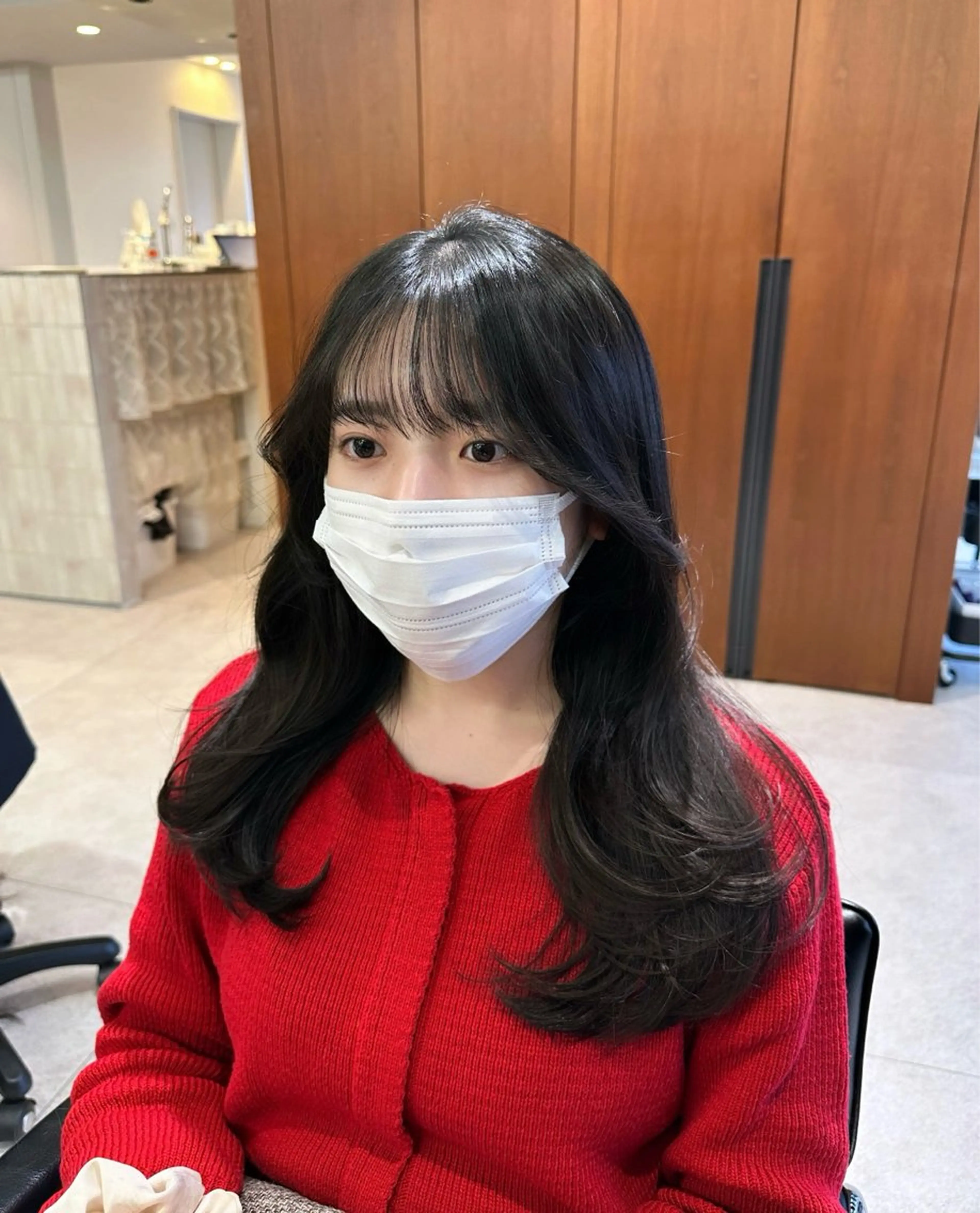 セミロング レイヤーカット 似合わせカット 韓国ヘア/レイヤー Yan✂︎のヘアスタイル