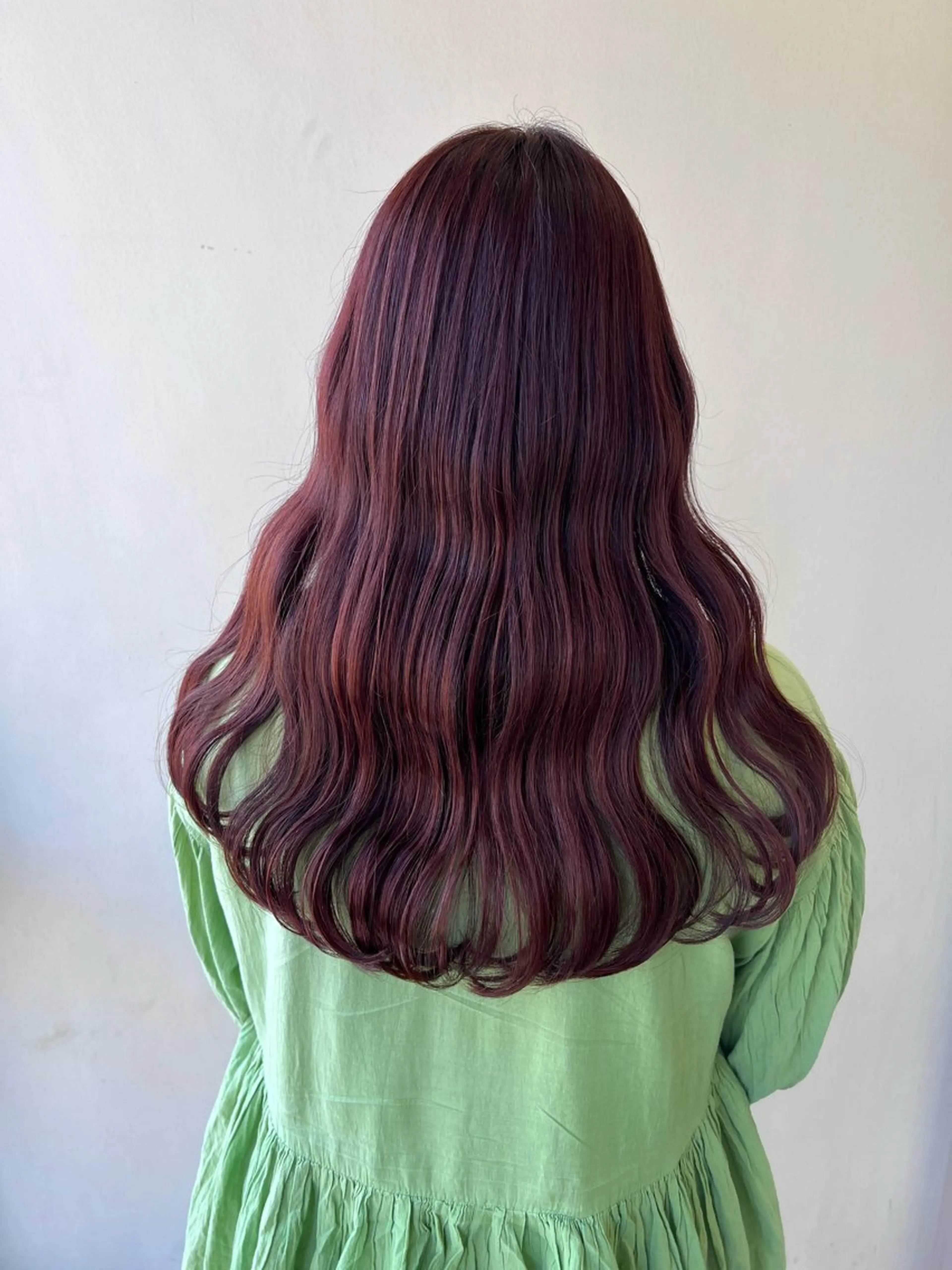 ロング カット ヘアカラー トリートメント レイヤーカット 🇰🇷SAYAのヘアスタイル