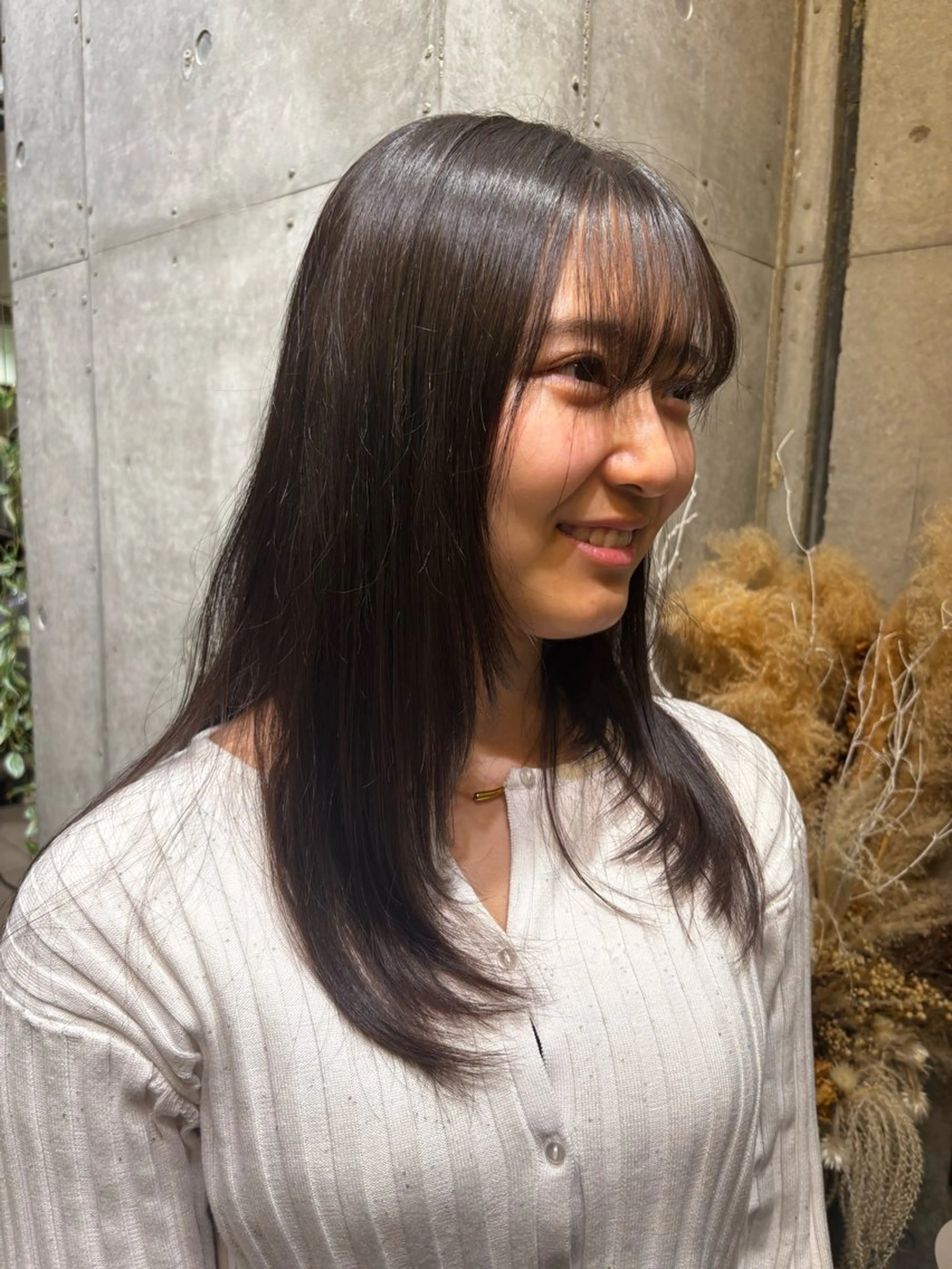 ロング カット ヘアカラー トリートメント オリーブ/韓国風 まつパ/himariのマツエク・マツパデザイン