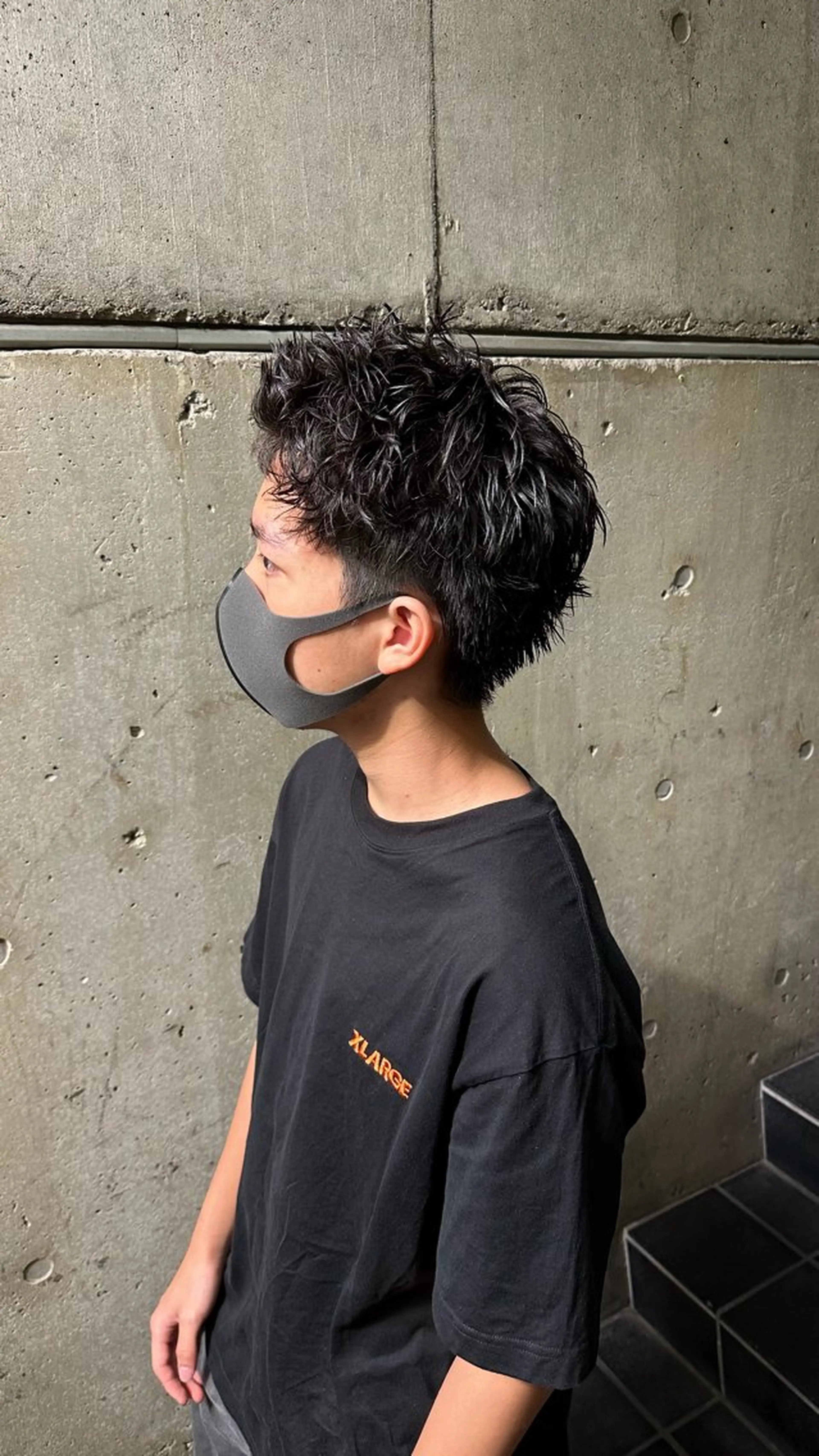 パーマ メンズ メンズパーマ スパイキーショート 五十嵐 圭音のヘアスタイル